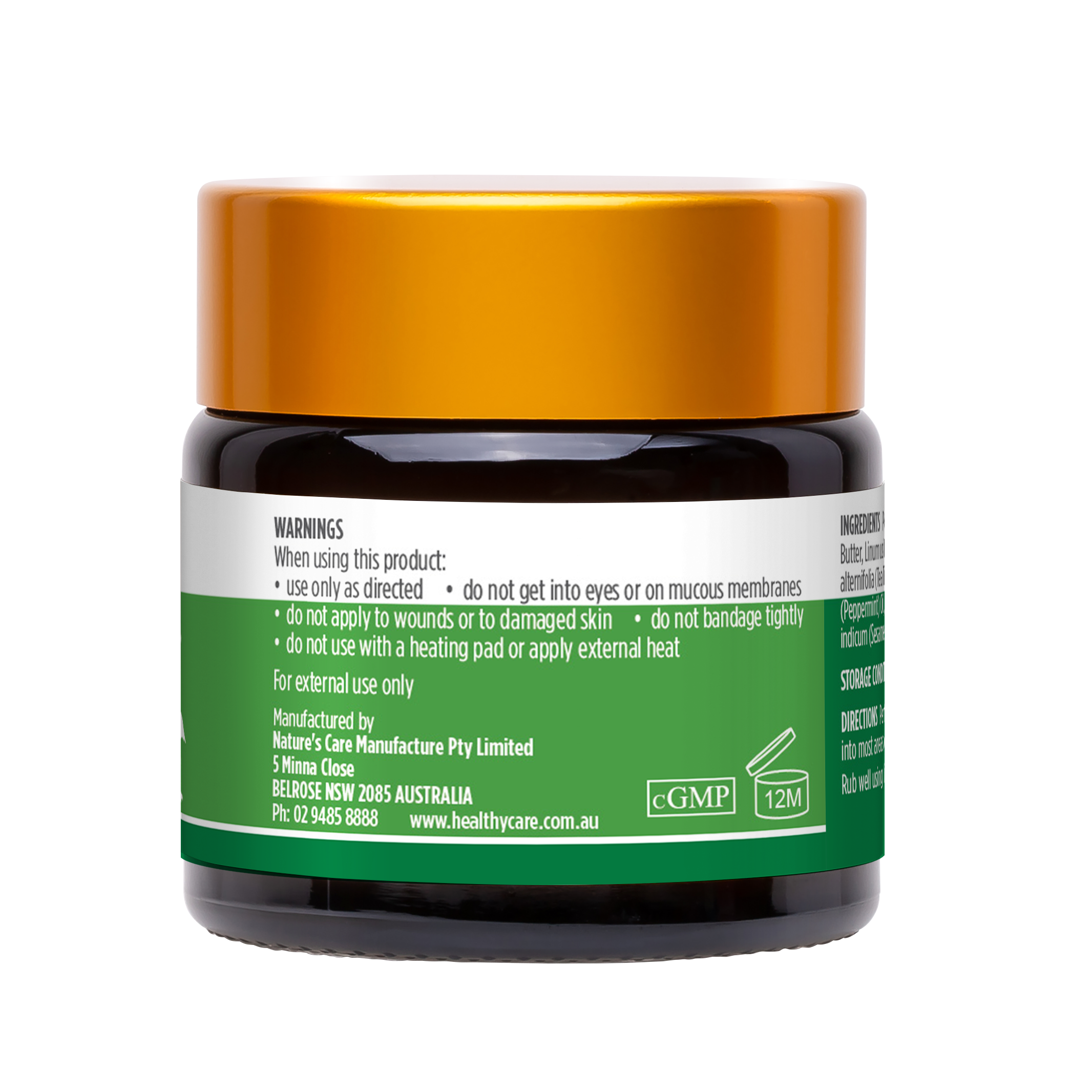 Healthy Care Emu Heat Rub 50g