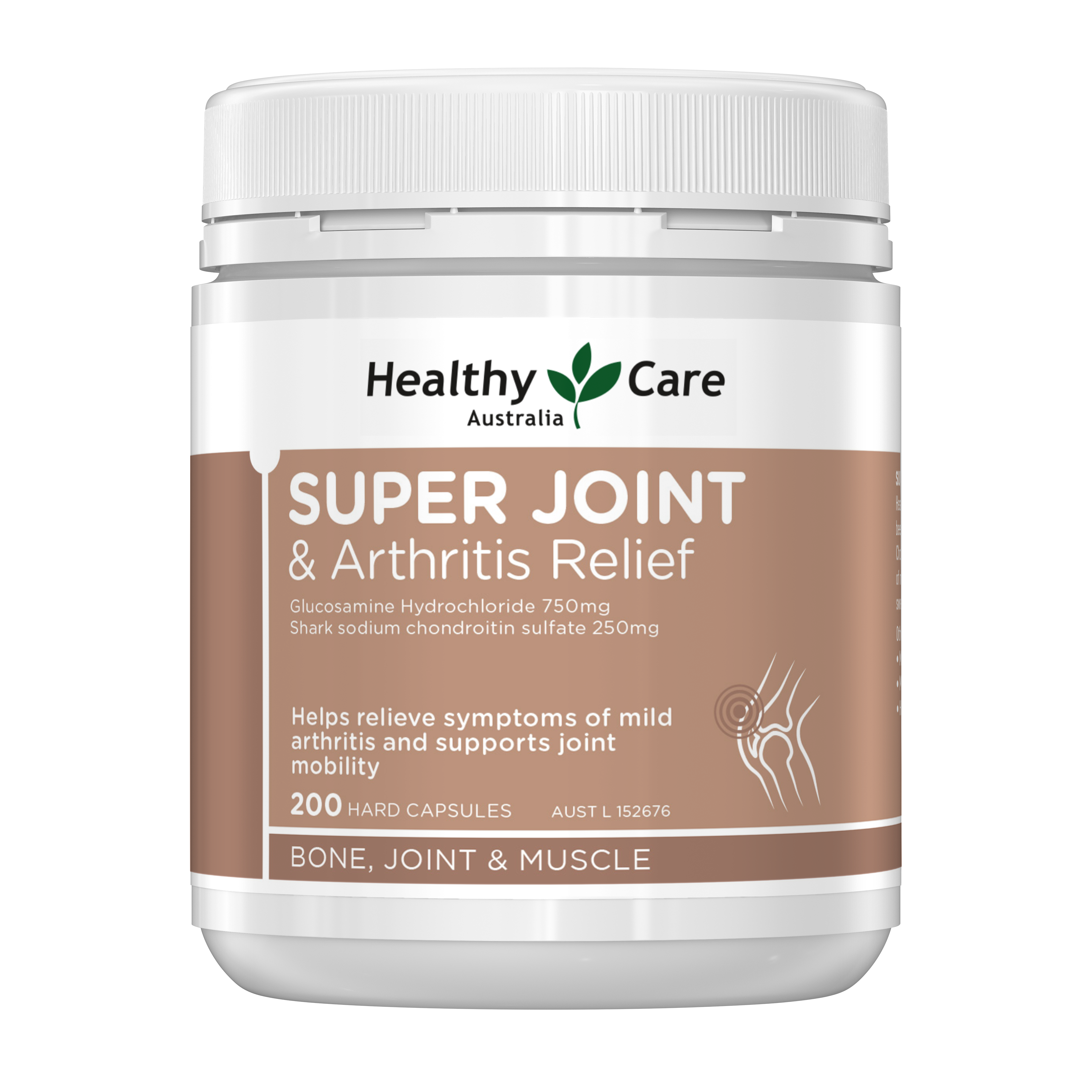 Healthy Care Super Joint & Arthritis Relief - 200 Capsules