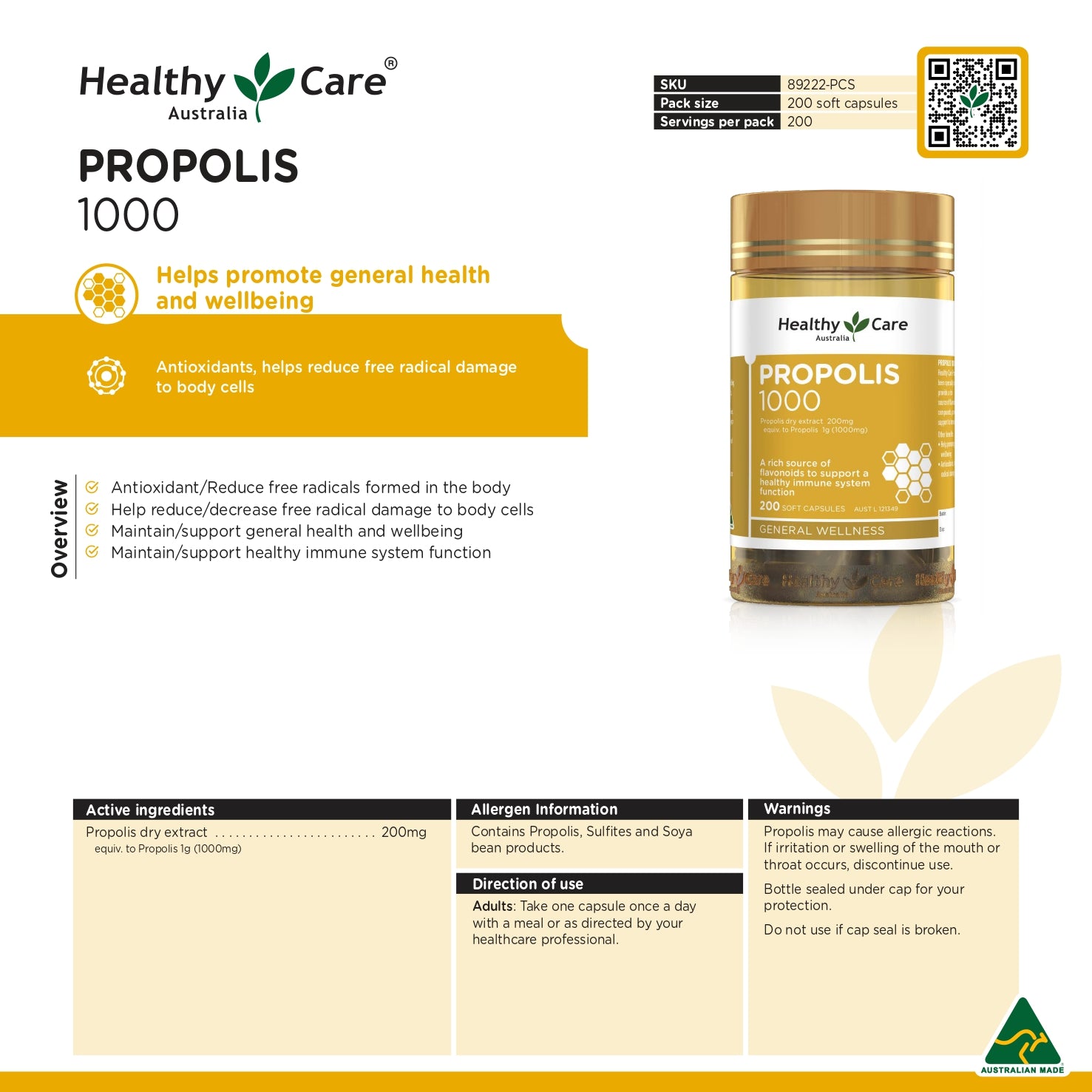 Propolis 1000 200 Kapsul
