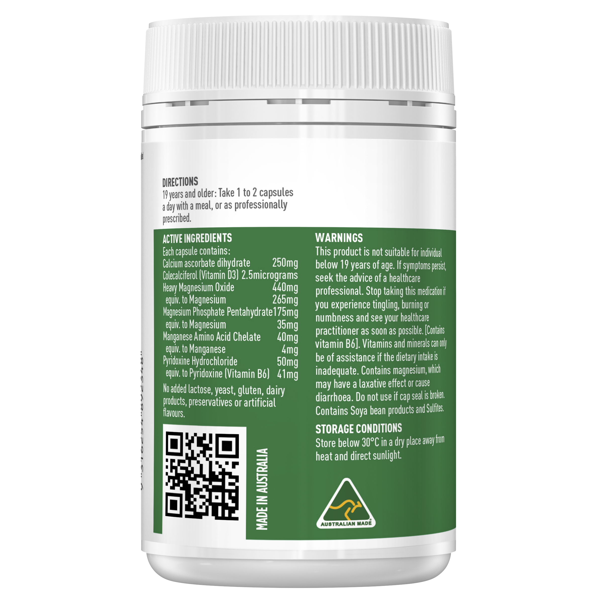 Healthy Care Super Bio Magnesium - 100 Capsules