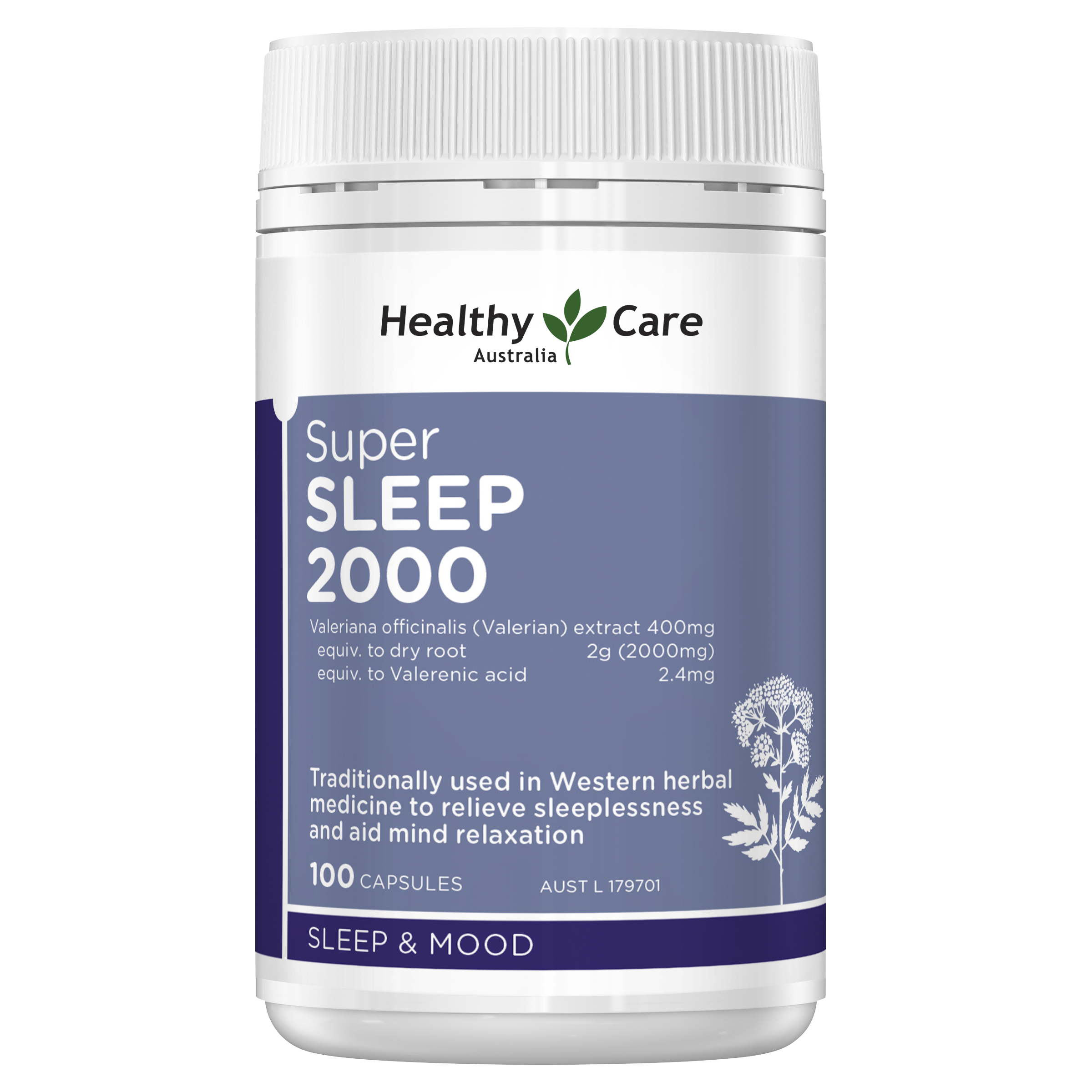 Healthy Care 超级睡眠 2000 -100 粒