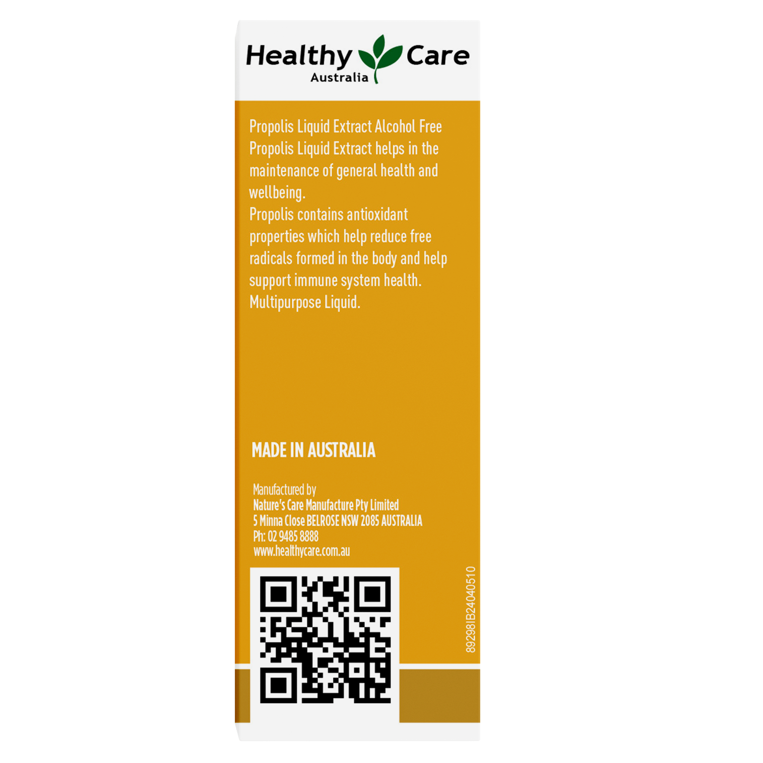 Ekstrak Cecair Propolis Tanpa Alkohol