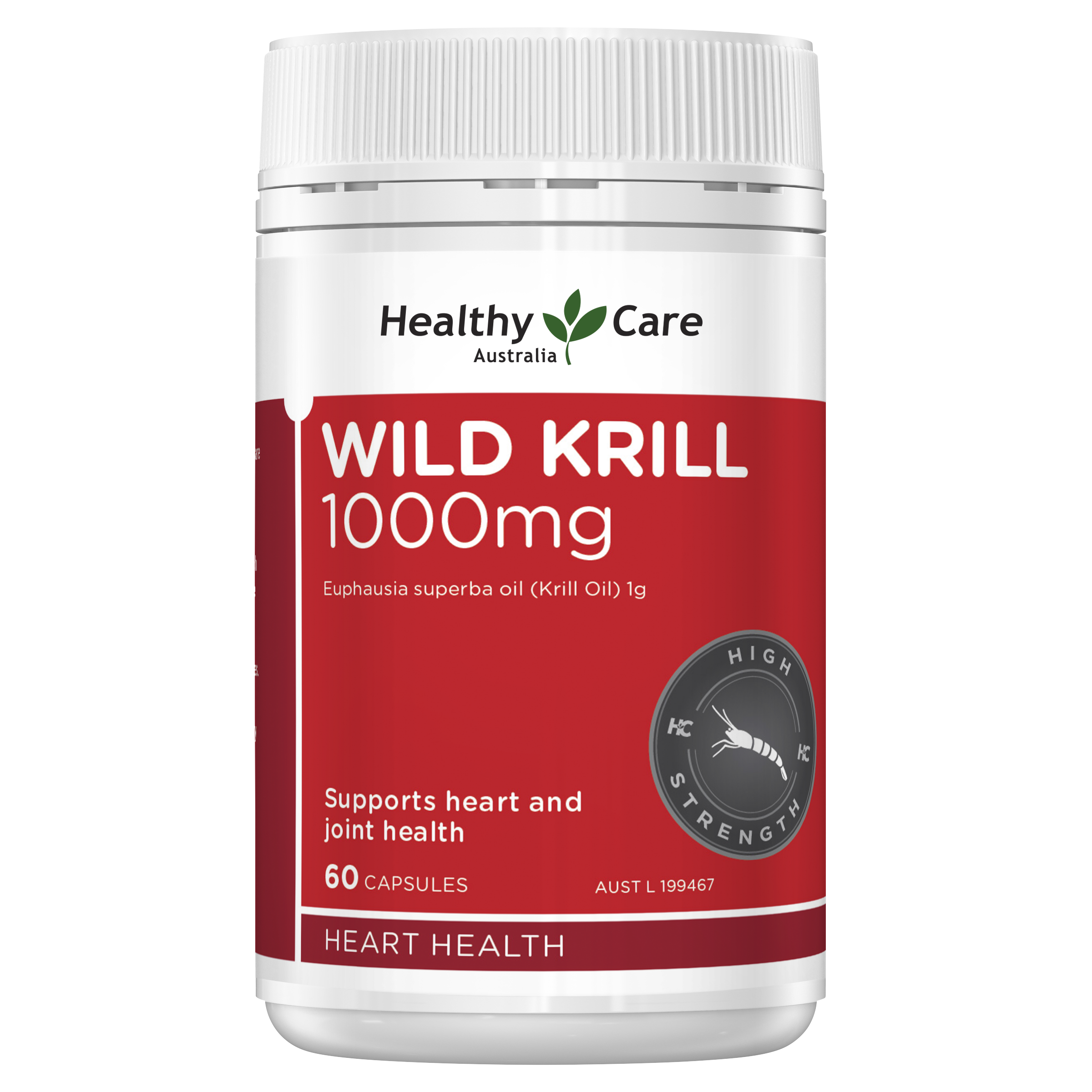 Healthy Care Wild Krill Oil 1000mg 60 Capsules