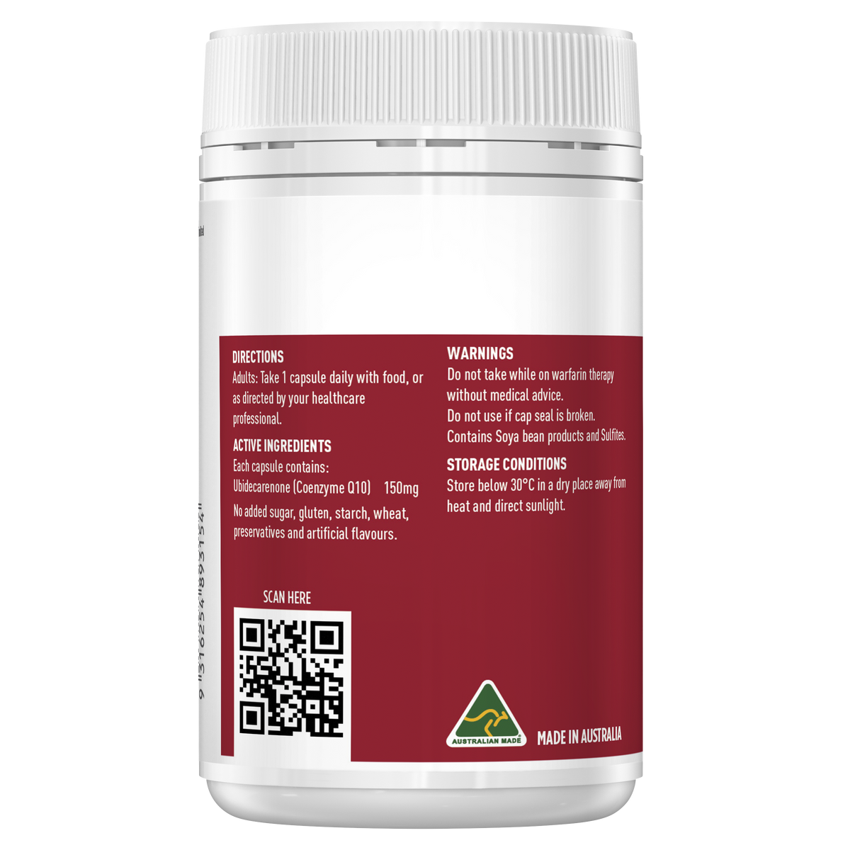 Healthy Care CoEnzyme Q10 150mg 100 Capsules