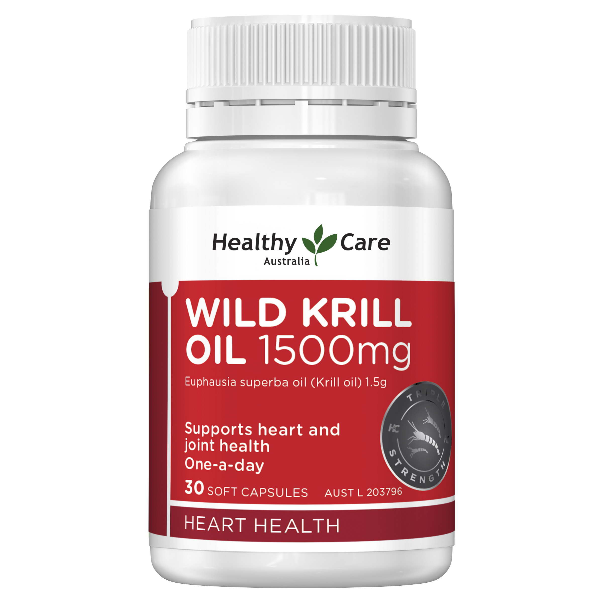 Healthy Care Wild Krill Oil 1500mg 30 Capsules