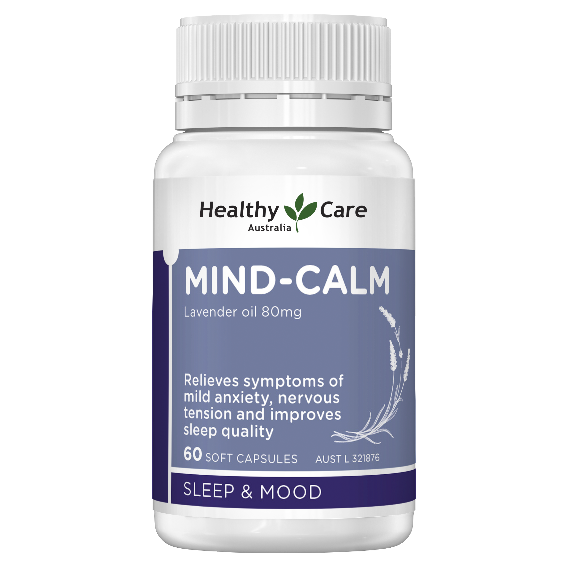 Healthy Care Mind-Calm - 60 Capsules - Healthy Care Australia