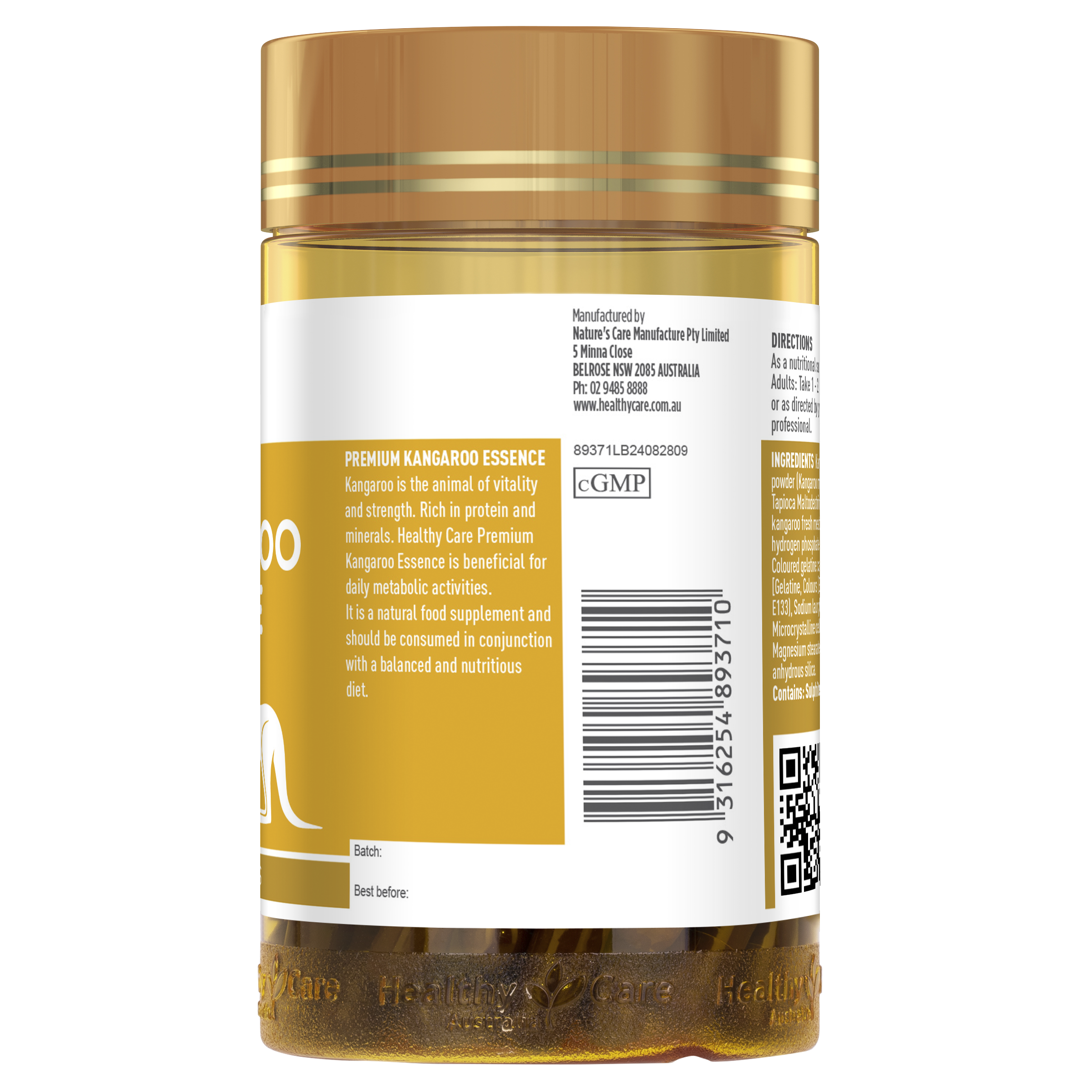 Healthy Care Kangaroo Essence - 120 Capsules