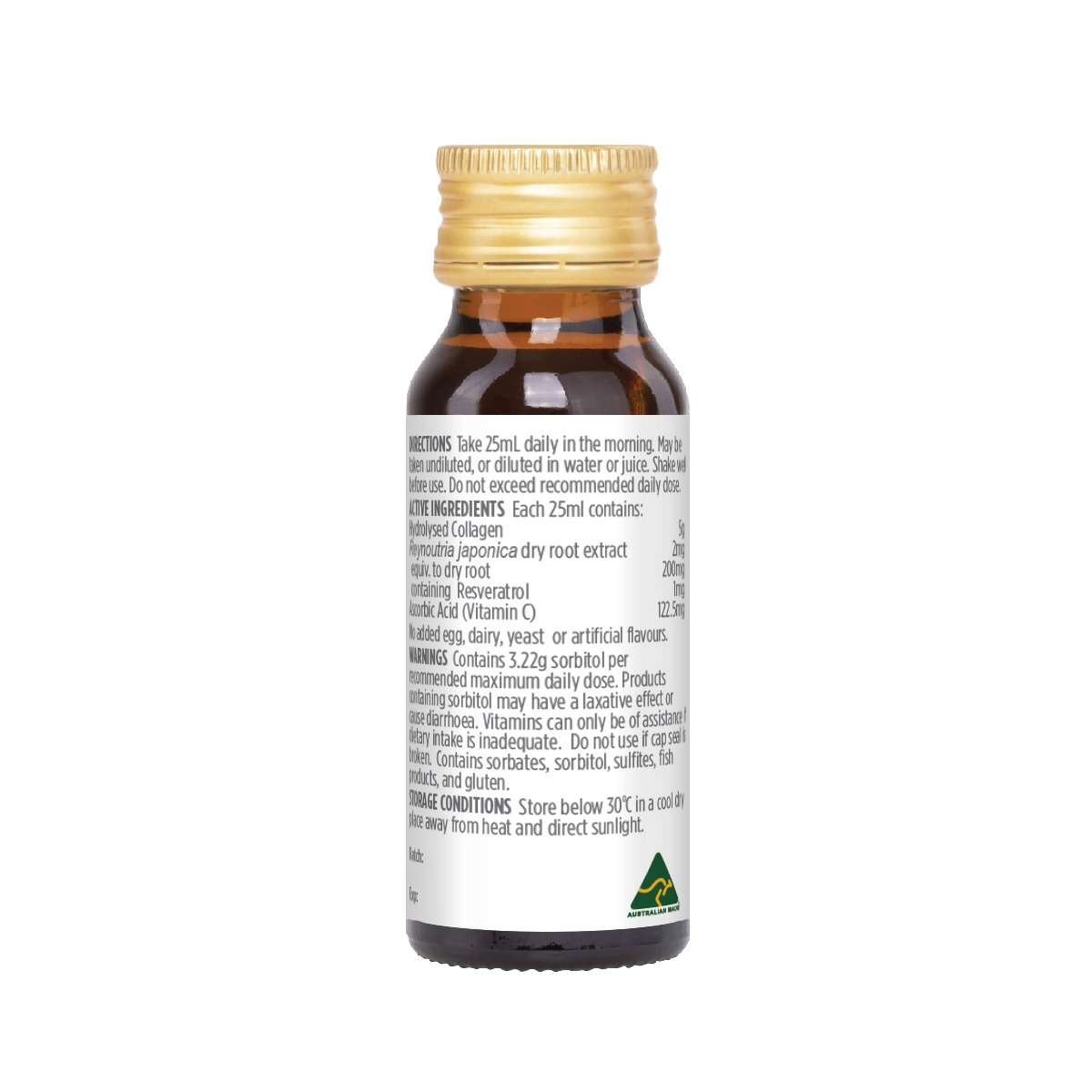 Healthy Care Beauty Collagen Elixir Shots 5,000mg 25mL x 7 bottles