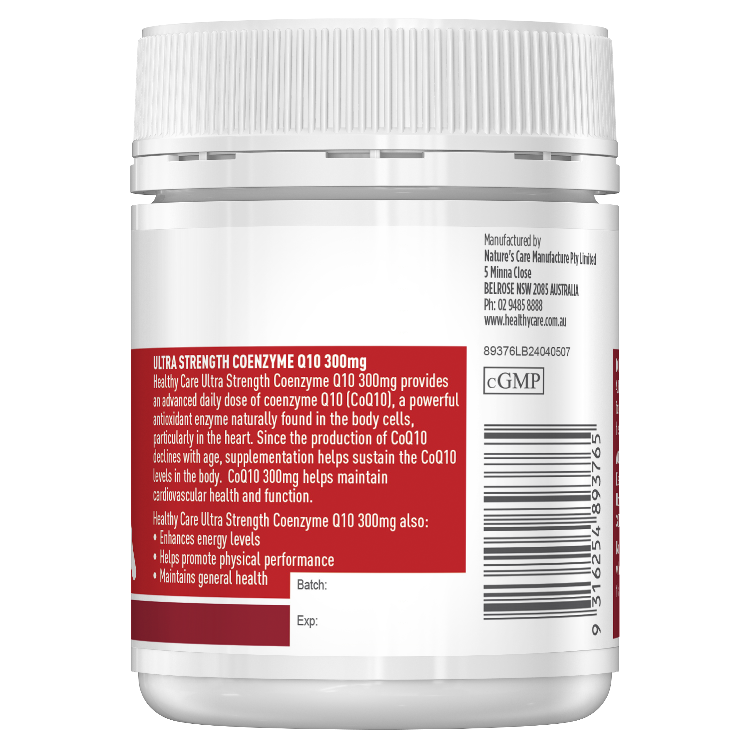 Ultra Strength Co Enzyme Q10 300mg 60 Kapsul