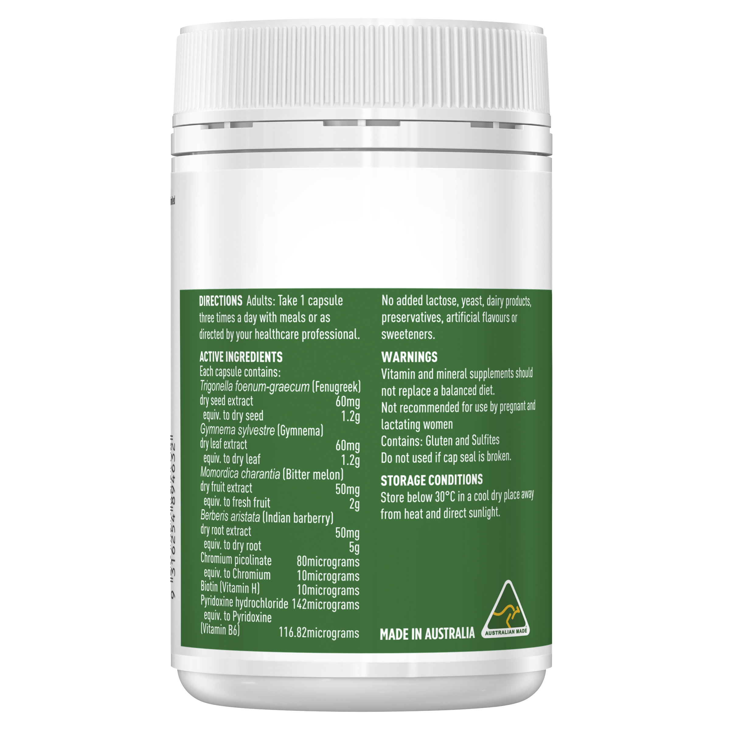 Blood Sugar Control with Berberine 100 Capsules