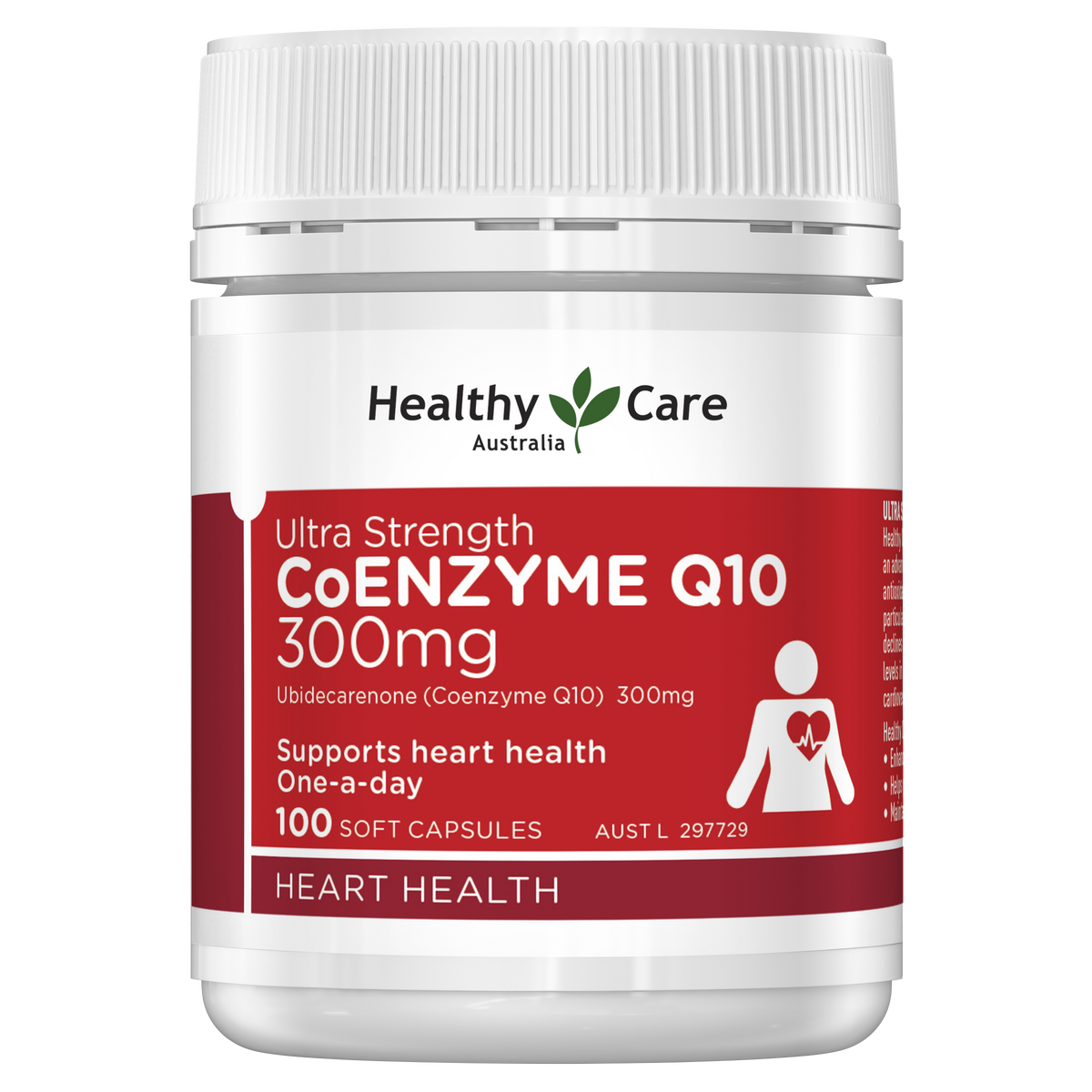 Healthy Care Ultra Strength Coenzyme Q10 300mg - 100 Capsules