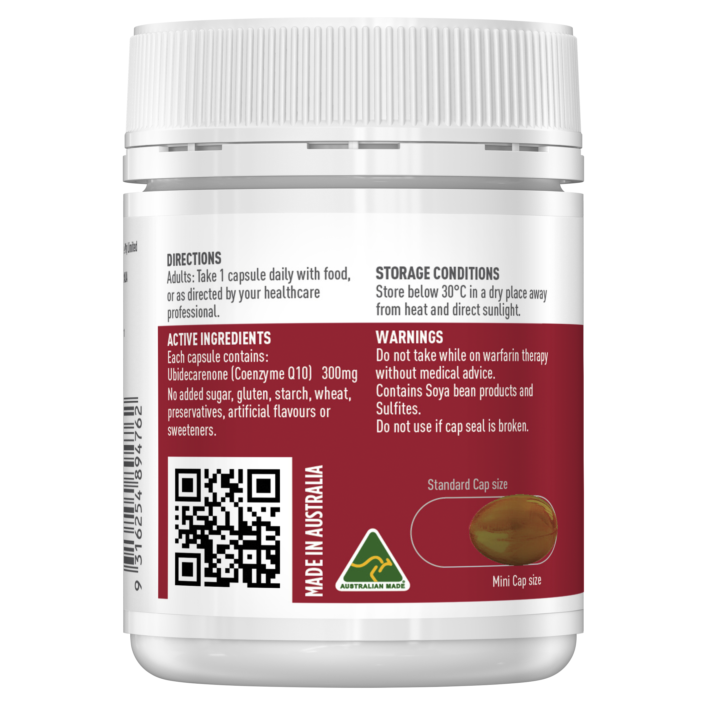 Healthy Care Ultra Strength Co Enzyme Q10 300mg - 100 Capsules