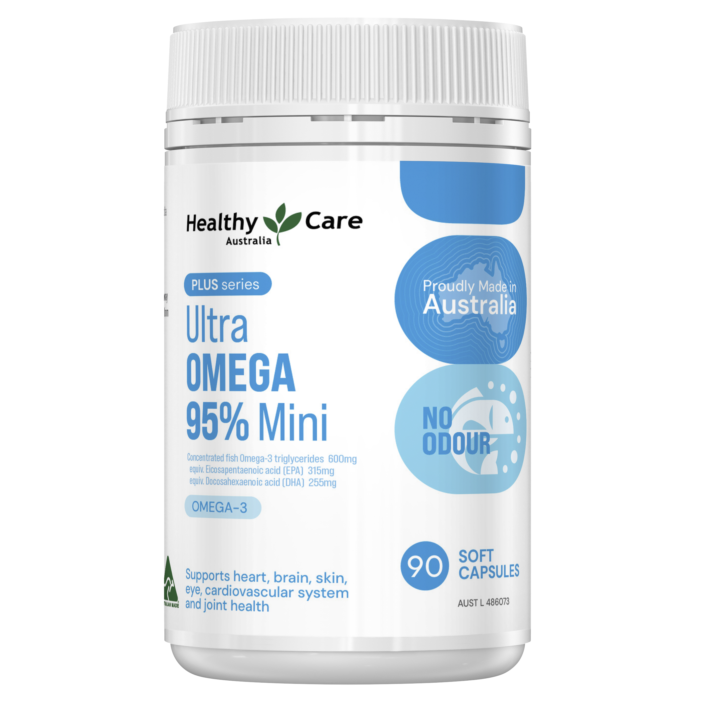 Healthy Care + Ultra Omega 95% Mini 90s