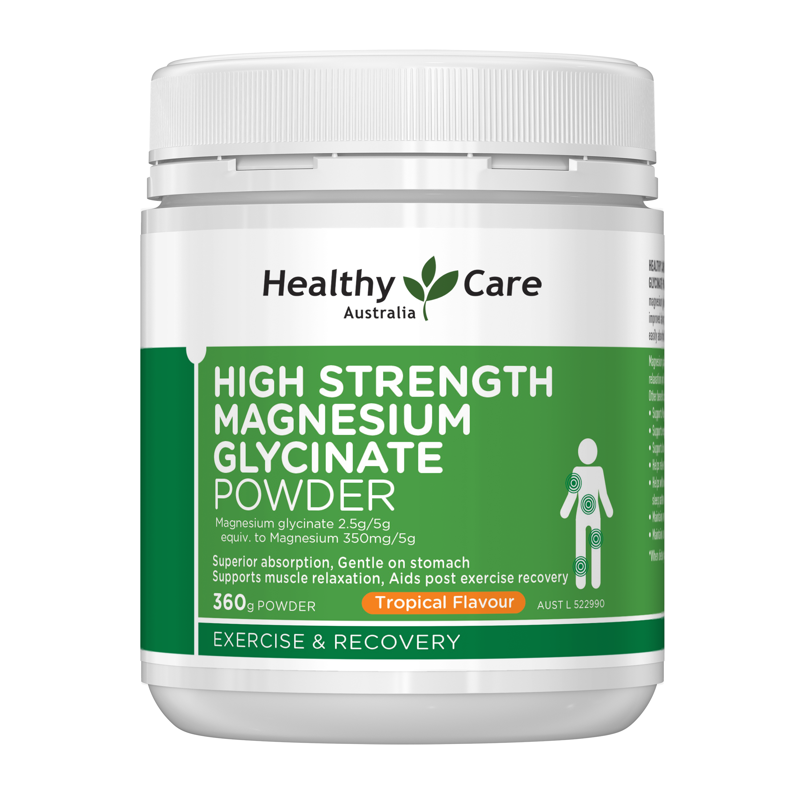 High Strength Magnesium Glycinate Powder 360g