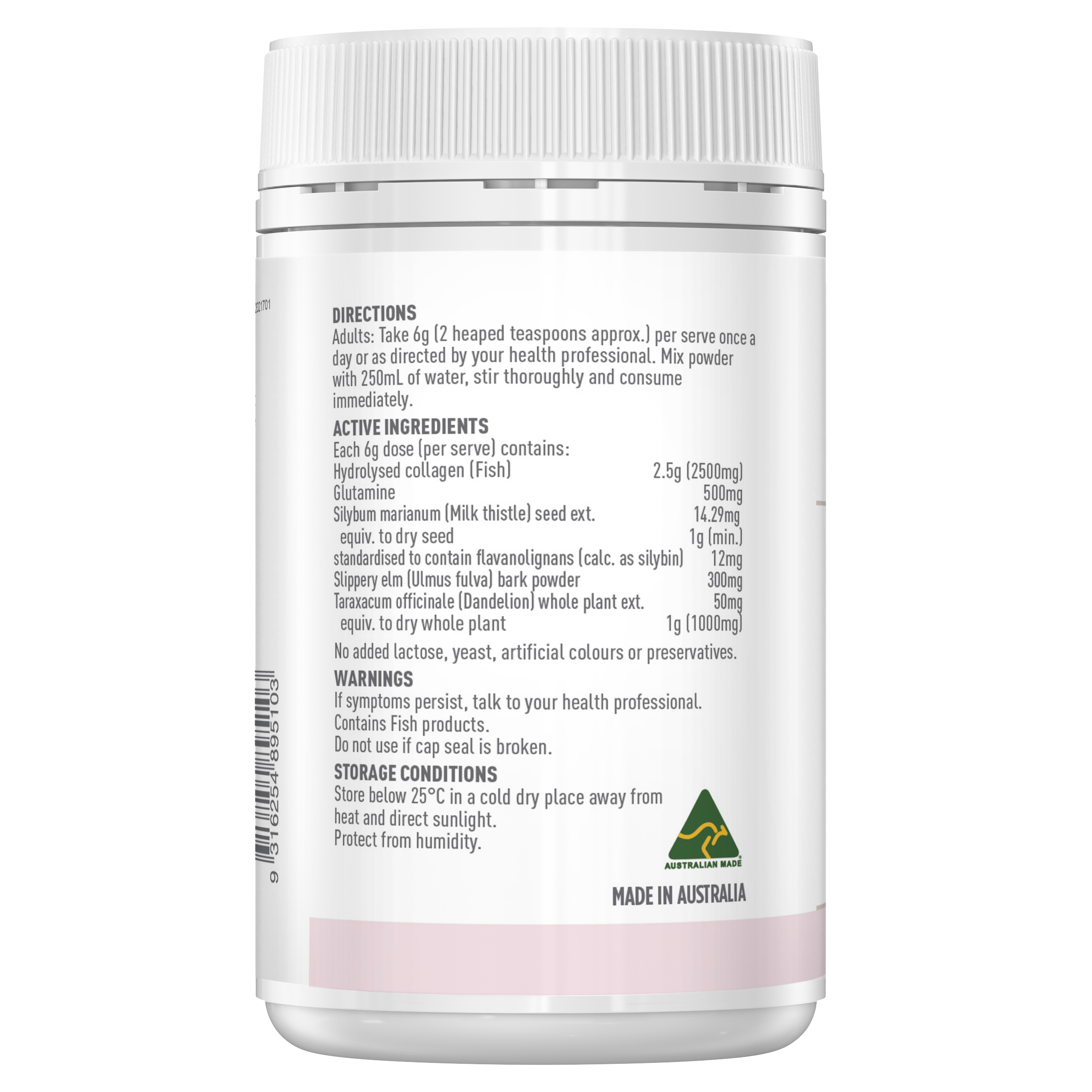 Healthy Care Beauty Collagen + Gut Repair 120g - Healthy Care Australia