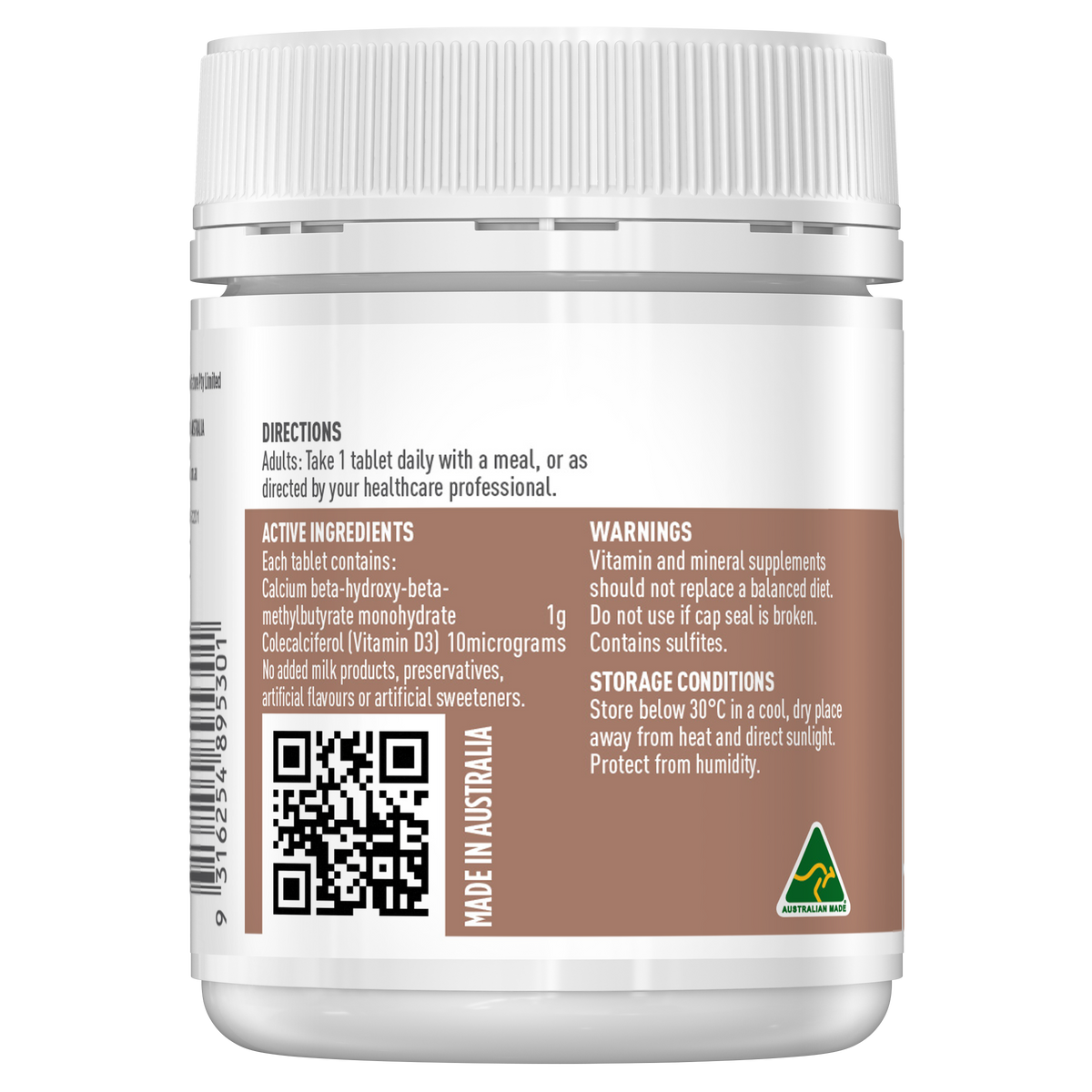 Healthy Care HMB + D3 Muscle Protect - 60 Tablets