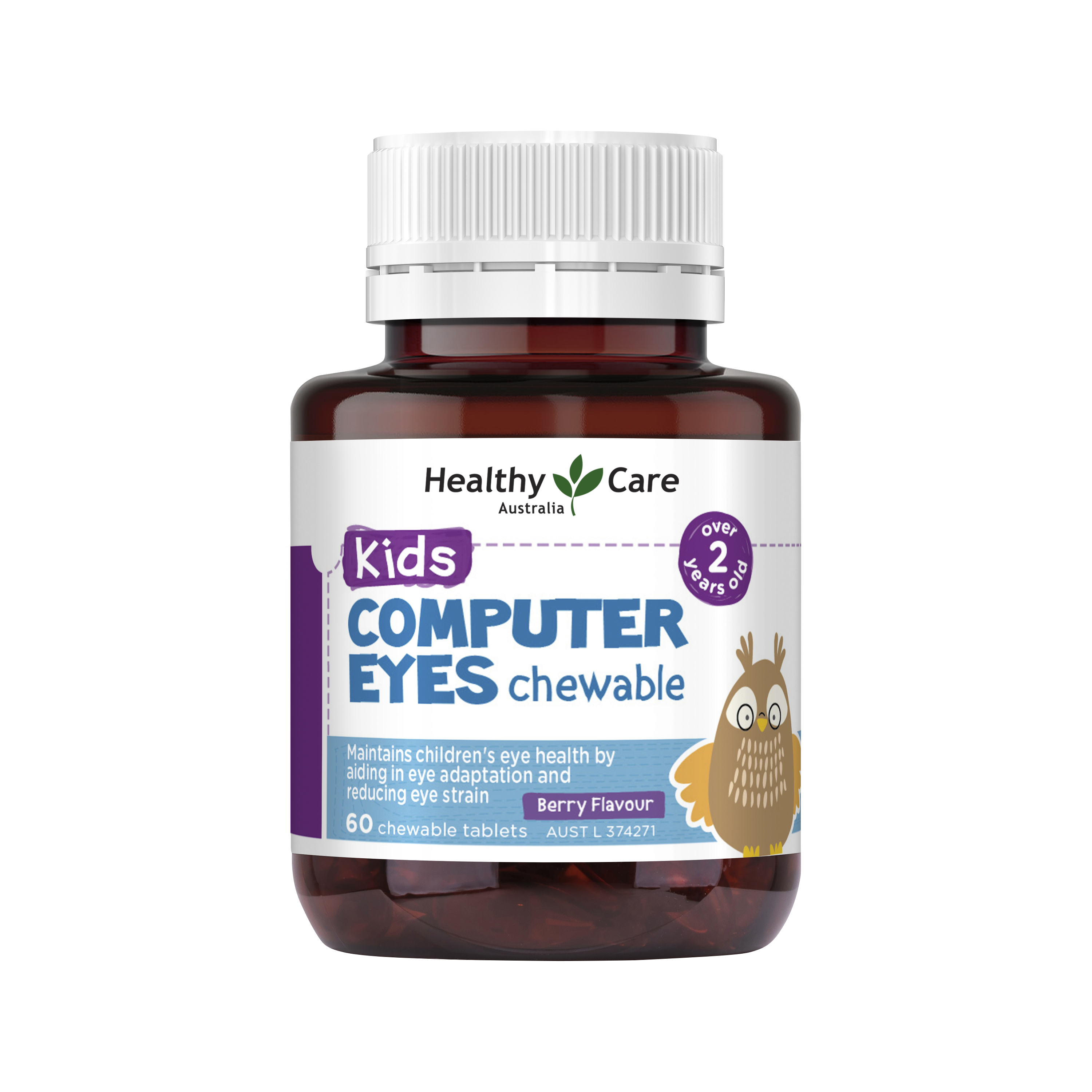 Healthy Care Kids Computer Eye - 60 chewable tablets