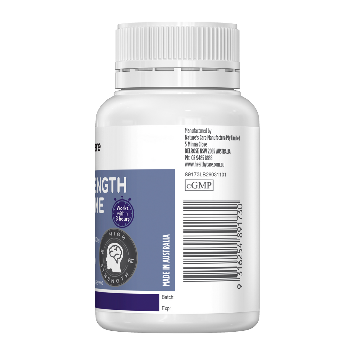 Healthy Care High Strength L-Theanine 450 - 30 Hard Capsules