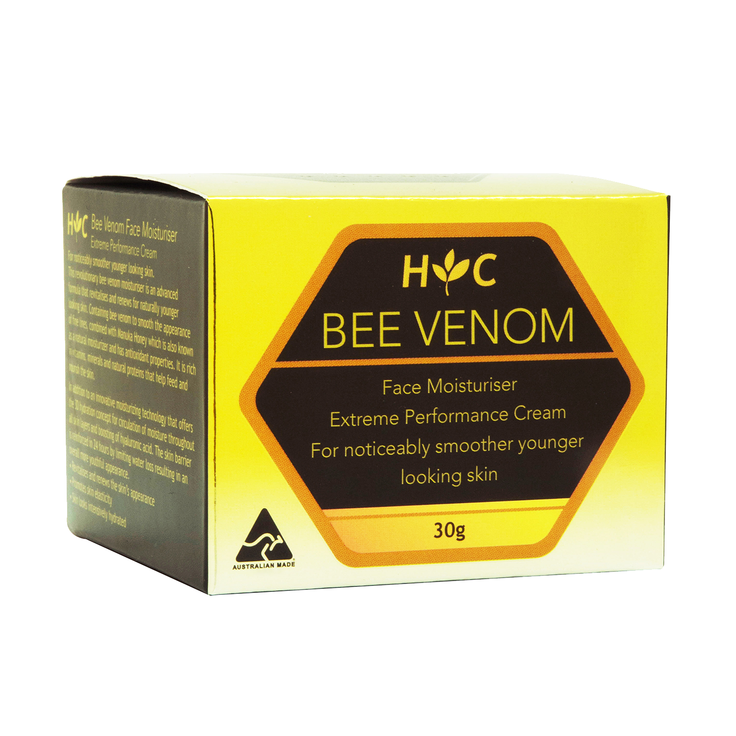 Bee Venom Face Moisturiser 30g-Lotion & Moisturizer in box packaging-Healthy Care Australia