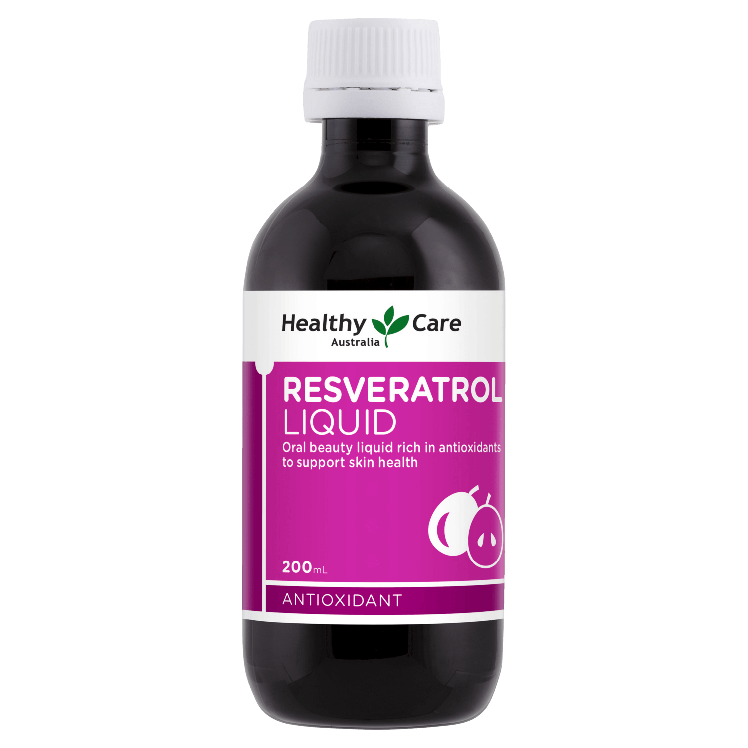 Resveratrol Liquid 200mL-Vitamins & Supplements-Healthy Care Australia