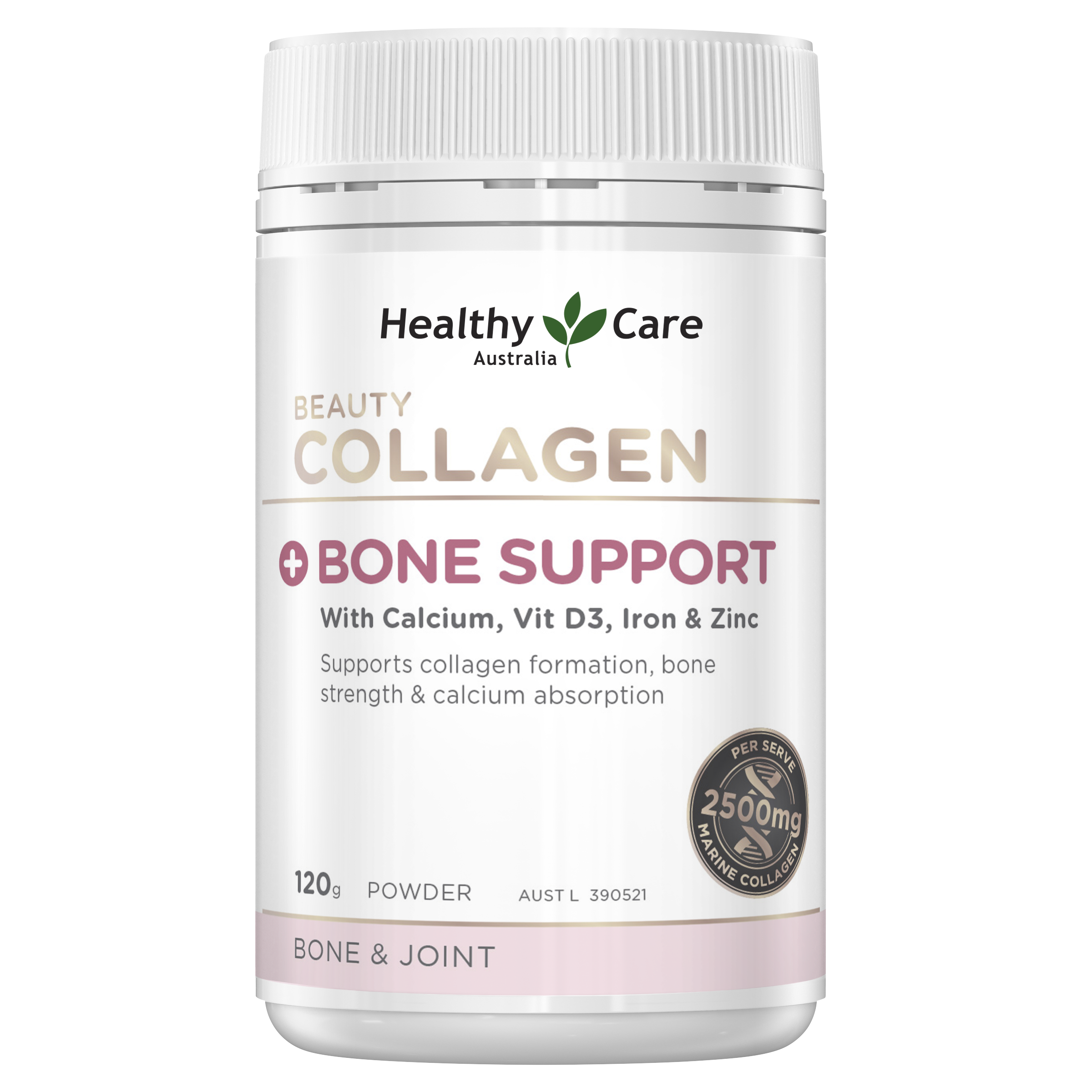 Healthy Care Beauty Collagen + Bone Support 120g - Healthy Care Australia