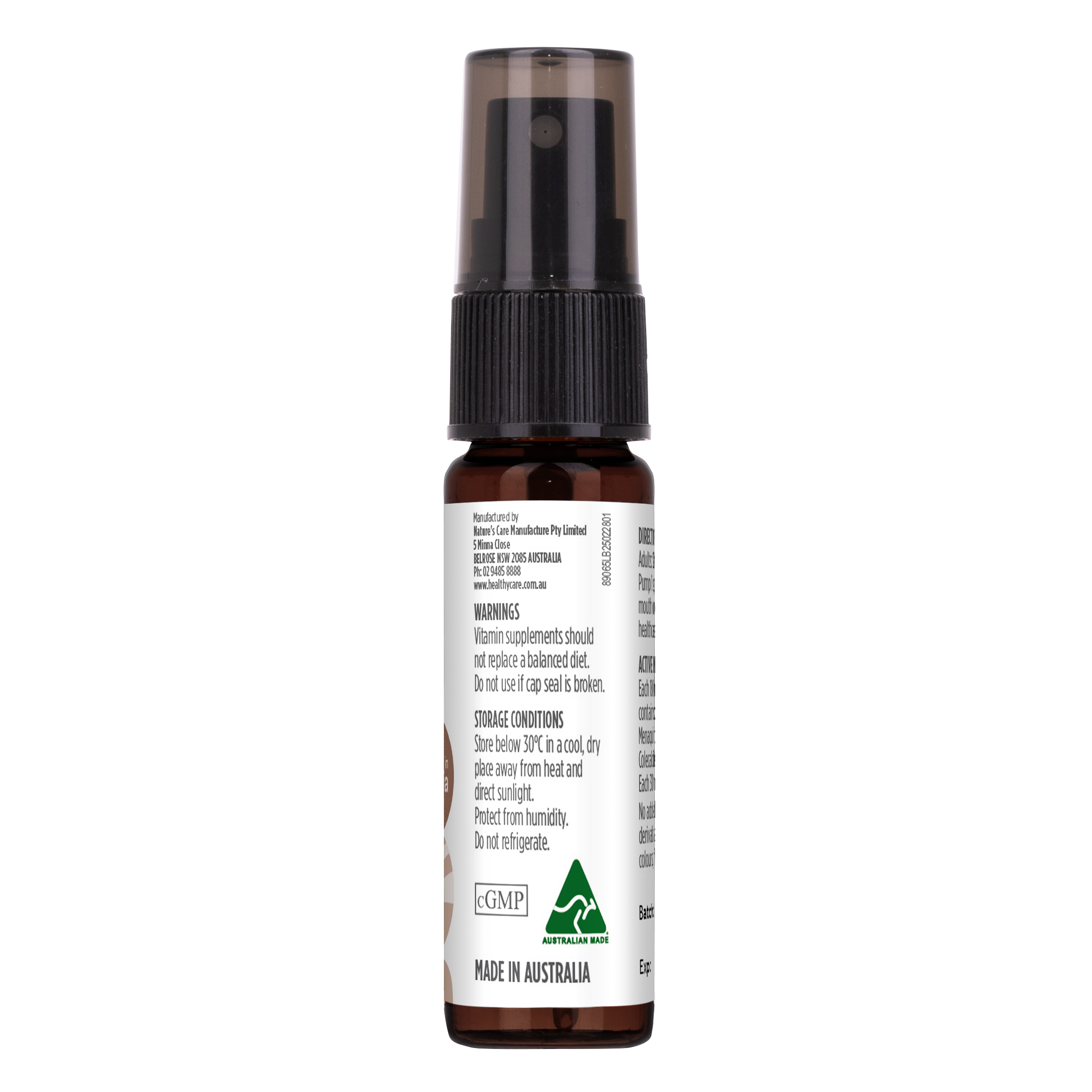 Healthy Care Plus Vitamin D3 + K2 Spray 30ml
