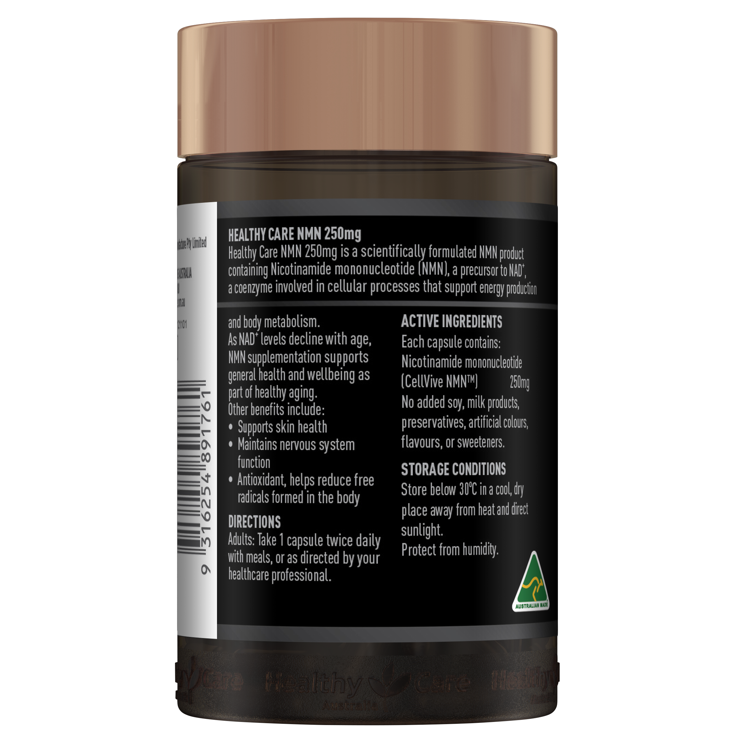 NMN 250mg  60 Hard Capsules