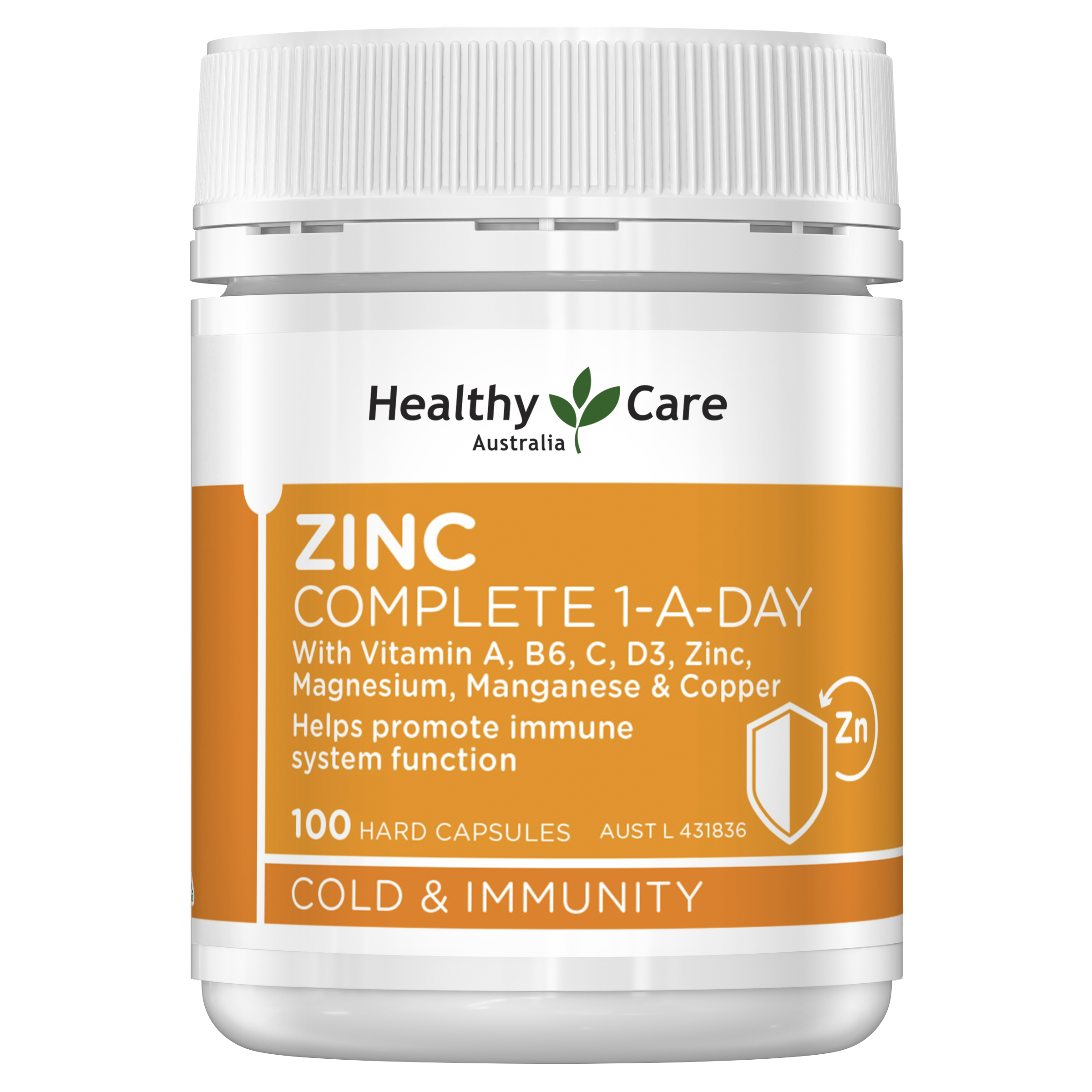 Healthy Care Zinc Complete 1-A-Day - 180 Capsules