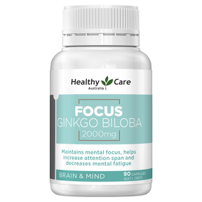 Healthy Care Focus Ginkgo Biloba 2000mg 90 Capsules