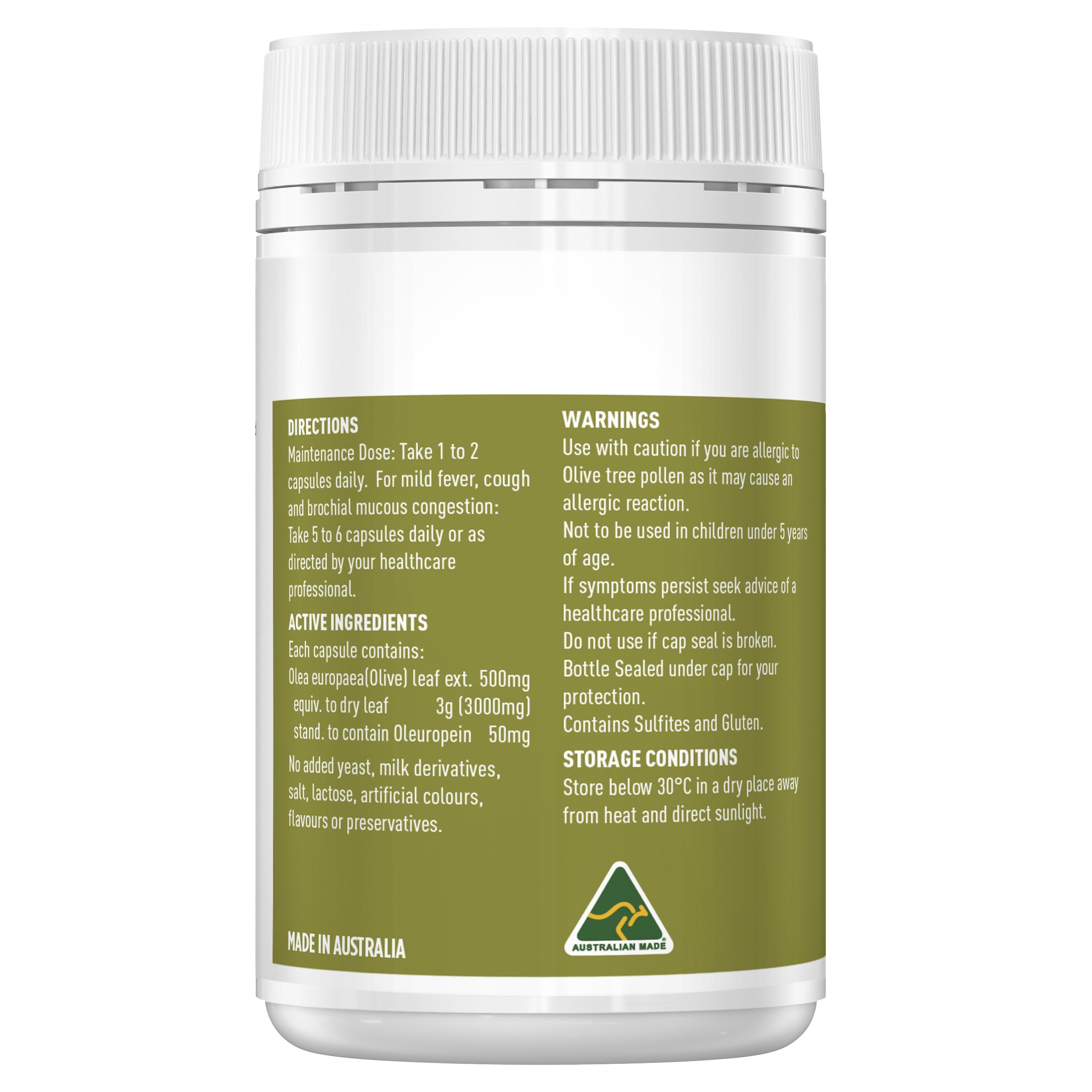 Healthy Care Olive Leaf 3000 - 100 capsules
