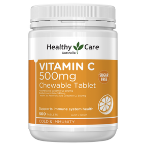 Healthy Care Vitamin C 500mg Chewable 500 Tablet