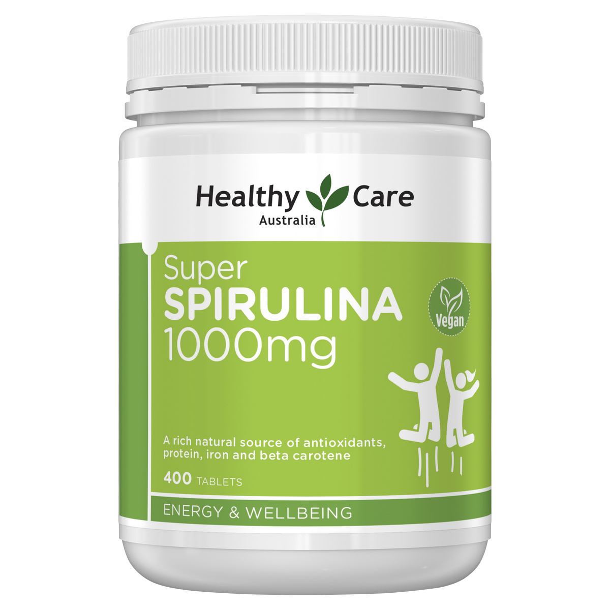Healthy Care Super Spirulina 1000mg - 400 Tablets