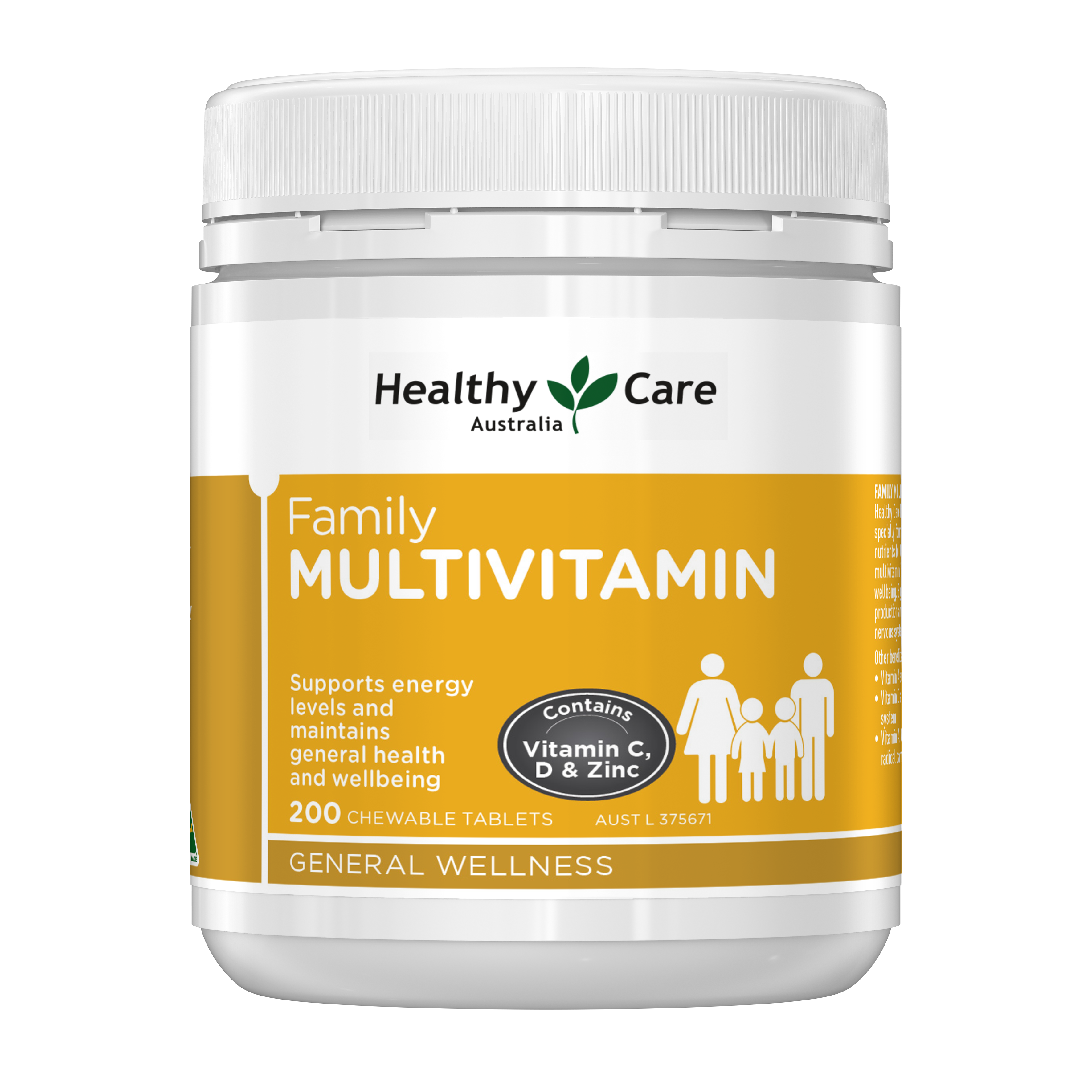 Healthy Care Family Multivitamin 200 Tablets