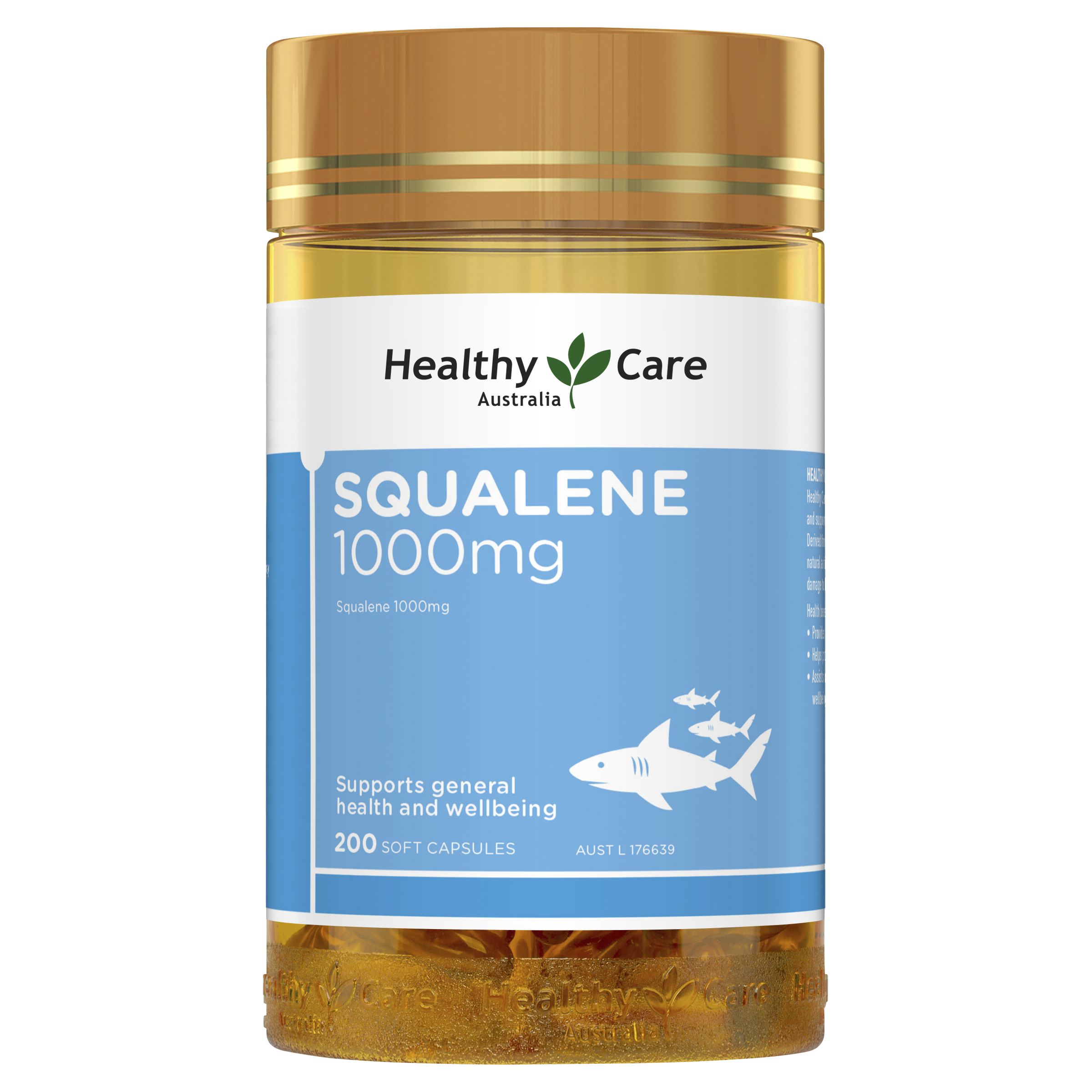 Healthy Care Squalene 1000mg - 200 Capsules