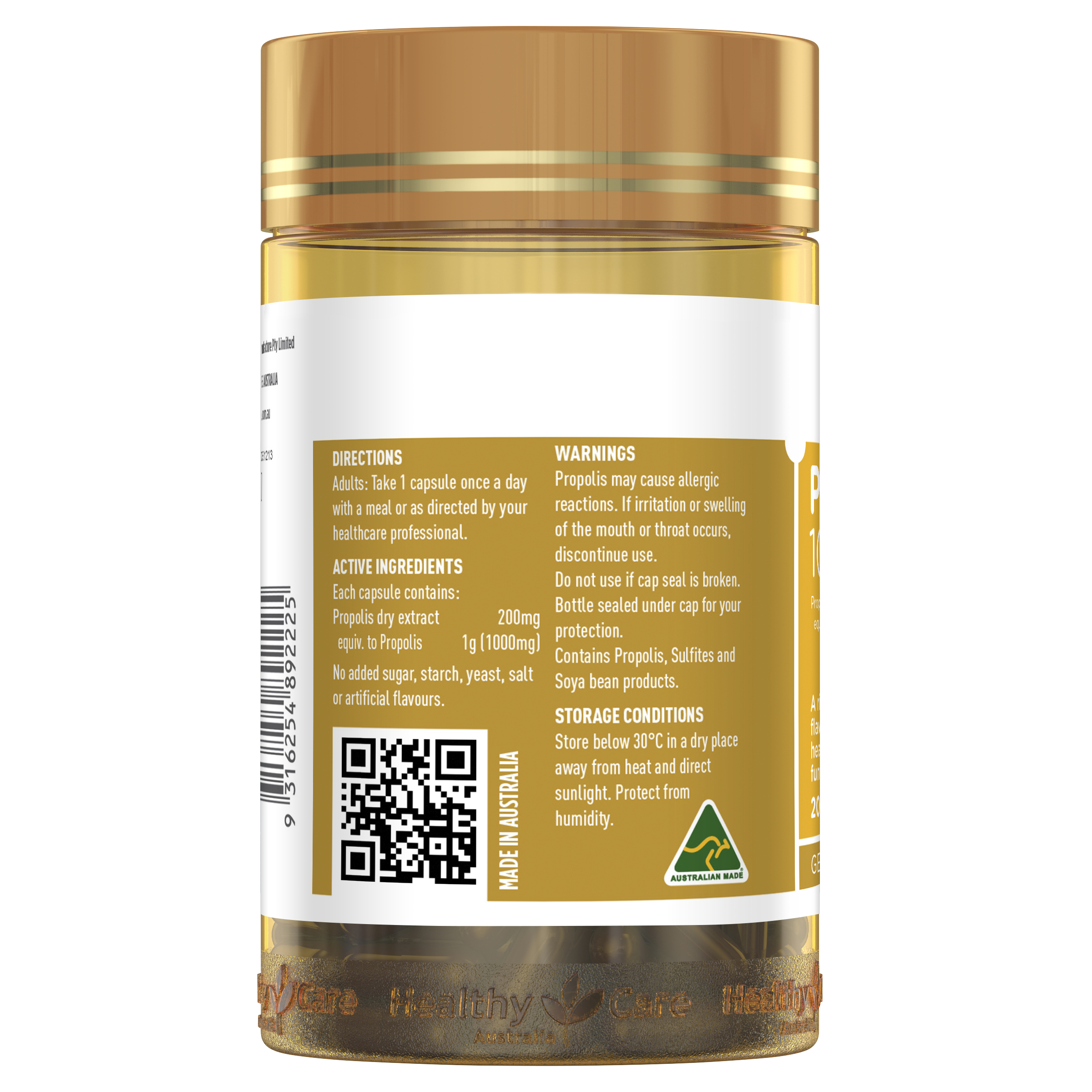 Healthy Care Propolis 1000 200 Capsules