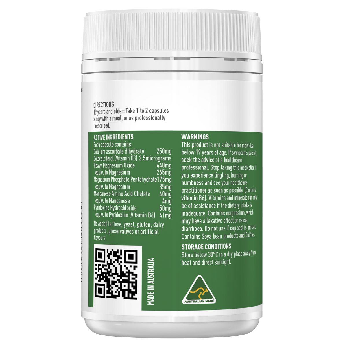 Healthy Care Super Bio Magnesium - 100 Capsules