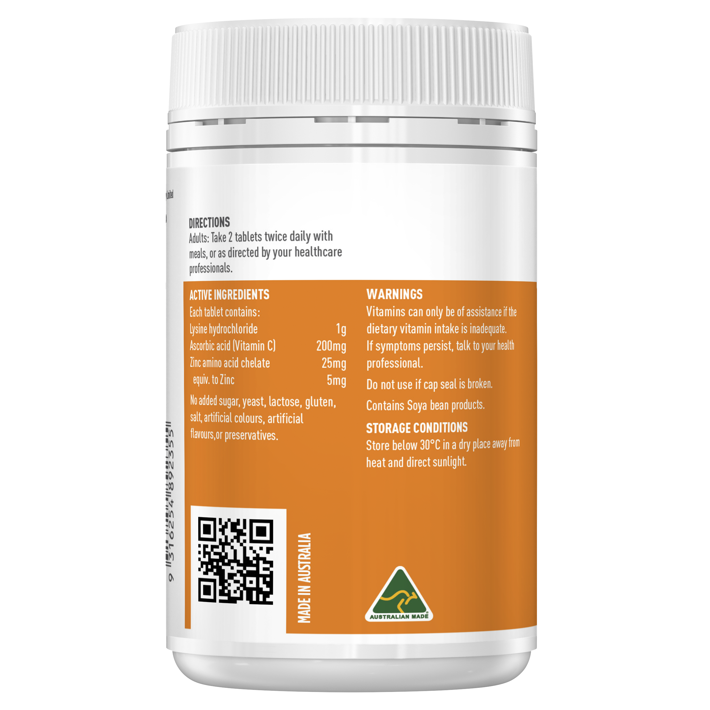 Healthy Care Super Lysine Tablets