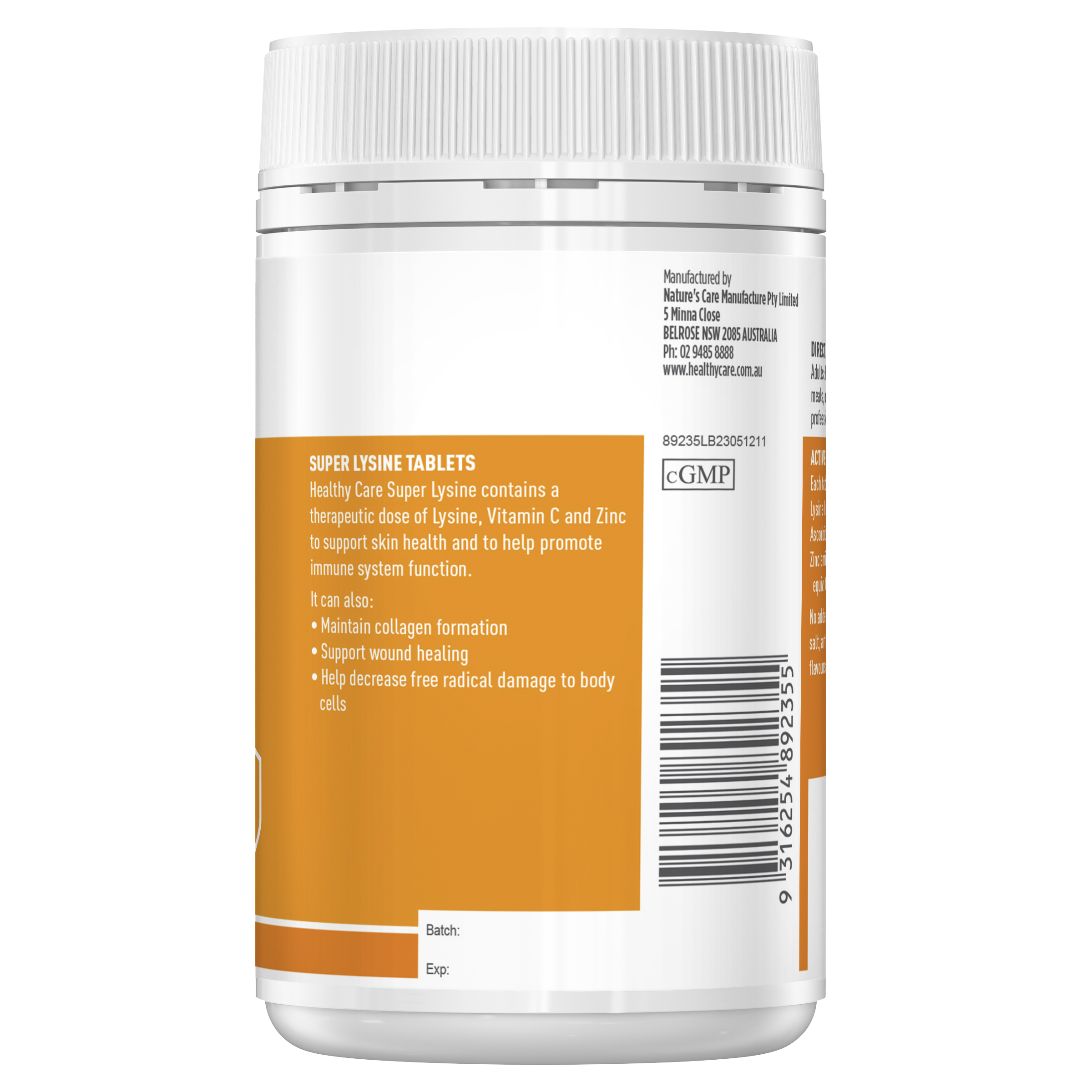 Healthy Care Super Lysine Tablets