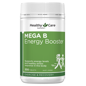 Healthy Care Mega B Energy Booster - 200 Tablets