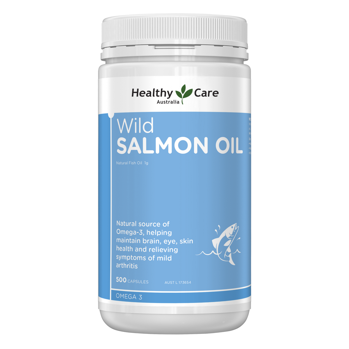 Healthy Care Salmon Oil 1000mg 500 Capsules