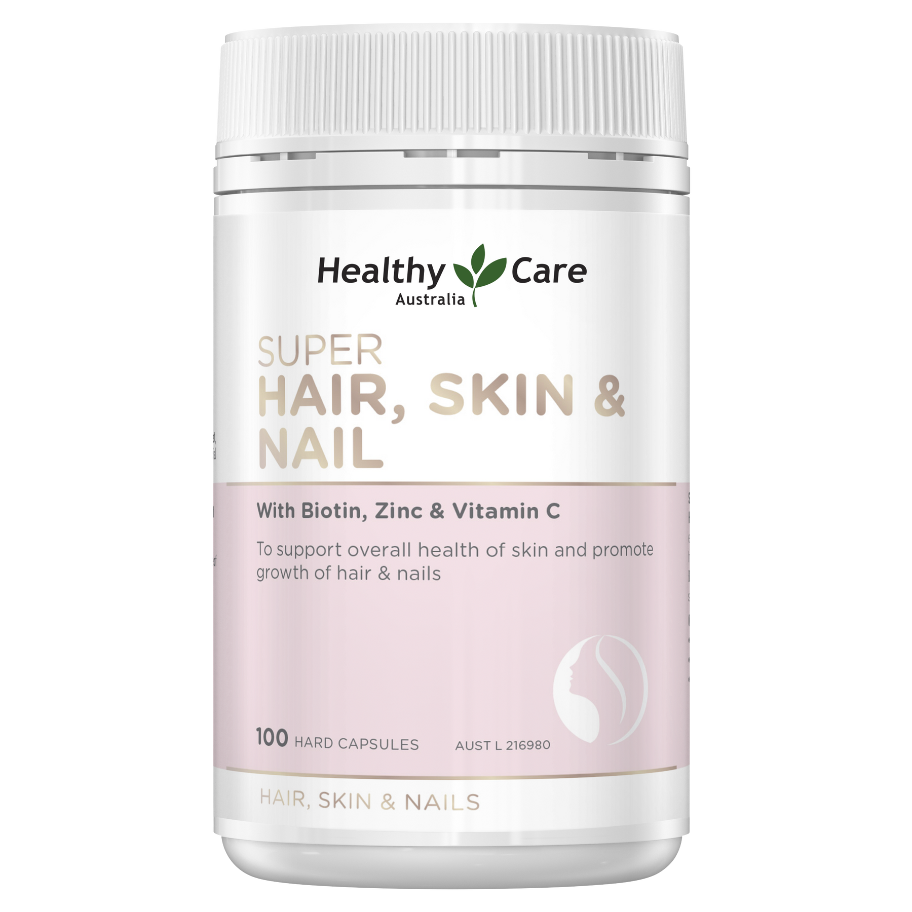 Healthy Care Super Hair, Skin & Nails - 100 Capsules