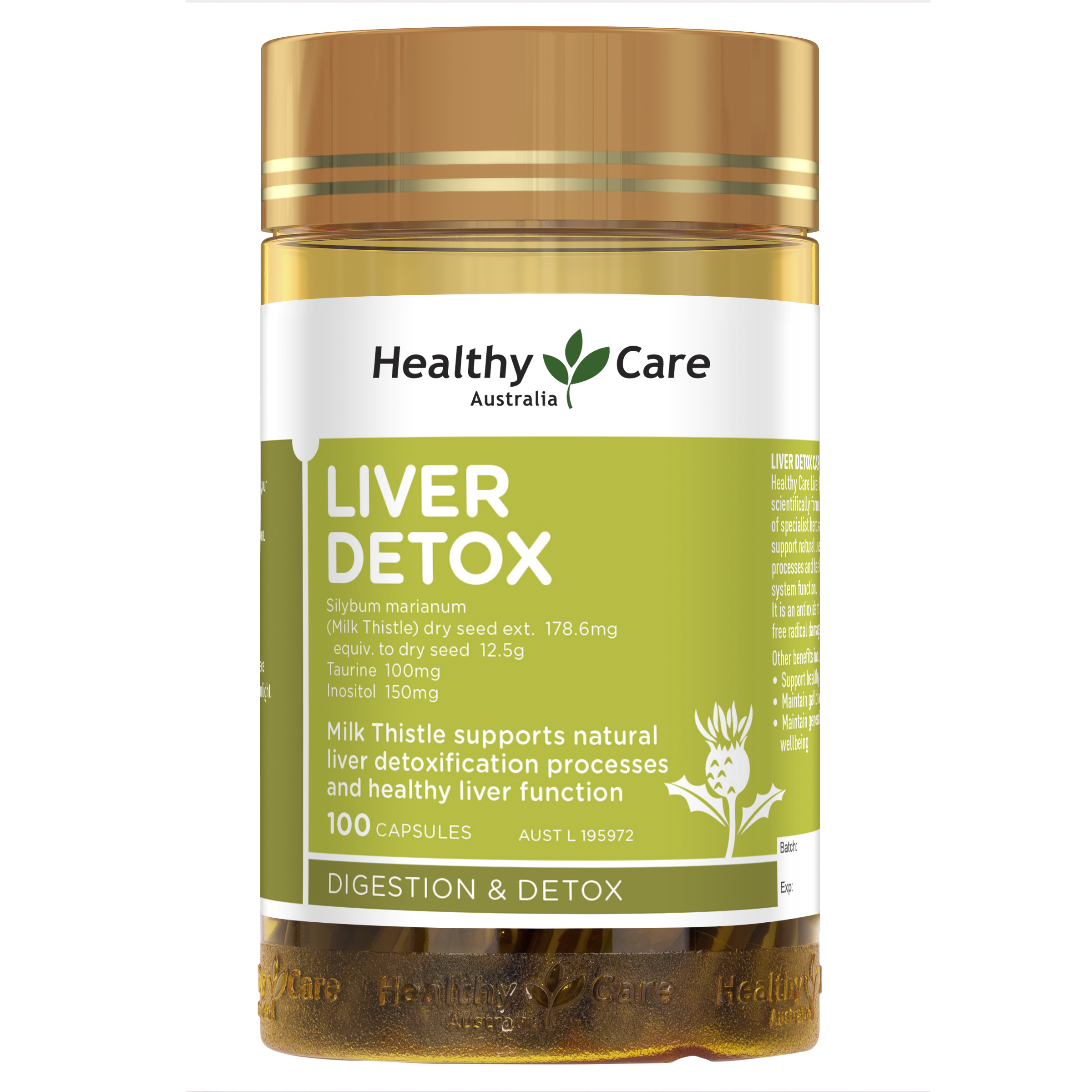 Healthy Care Liver Detox 100 Capsules