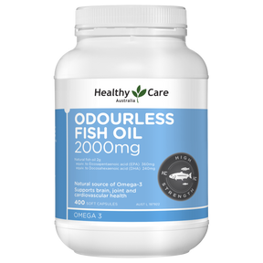 Healthy Care Odourless Fish Oil 2000mg - 400 Capsules