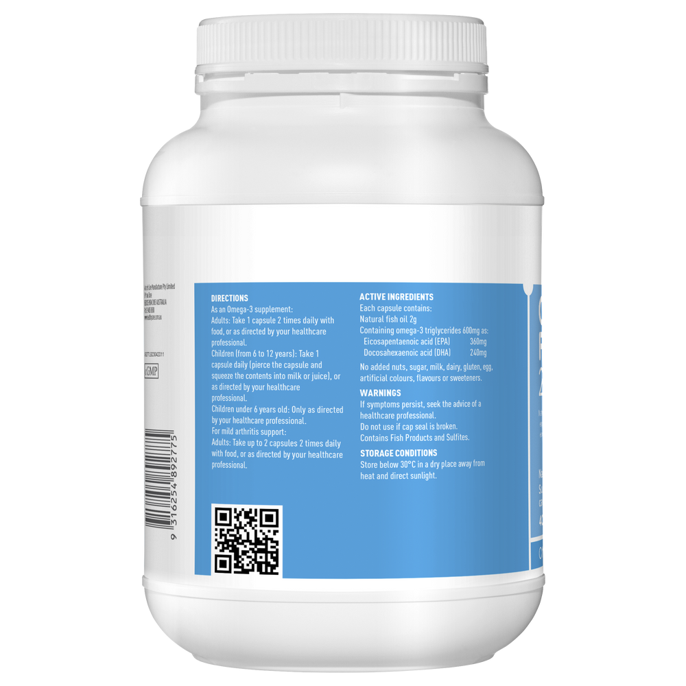 Odourless Fish Oil 2000mg 400 Capsules – Healthy Care Australia