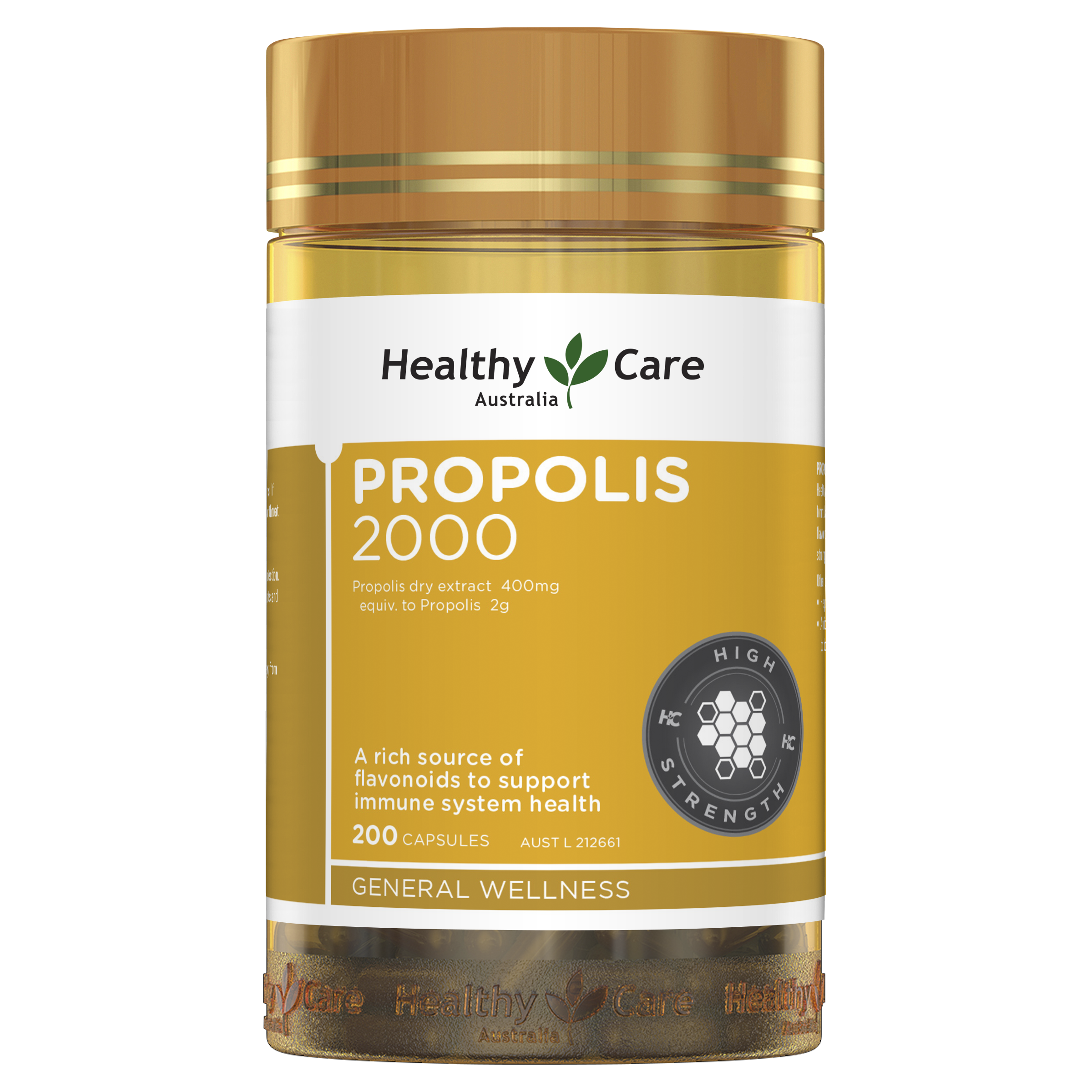 Healthy Care Propolis 2000mg - 200 Capsules