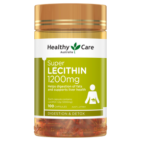 Healthy Care Super Lecithin 1200mg - 100 Capsules