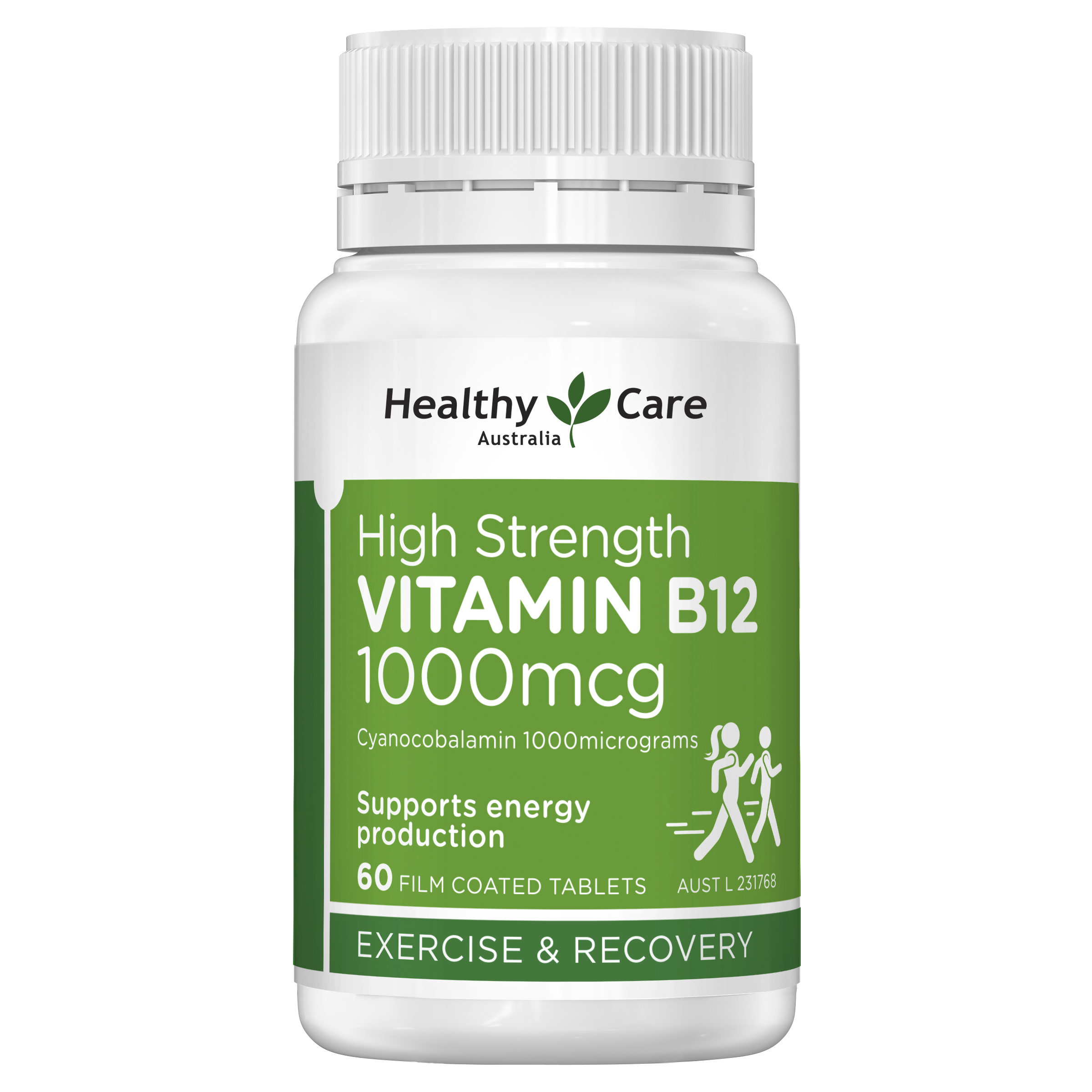 Vitamin B12 Kekuatan Tinggi 1000mcg 60 Tablet