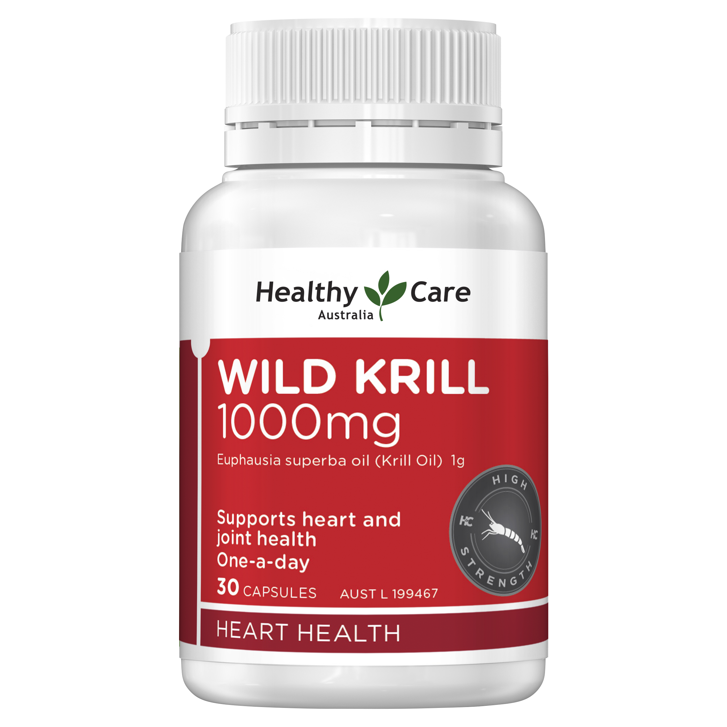 Healthy Care Wild Krill Oil 1000mg 30 Capsules