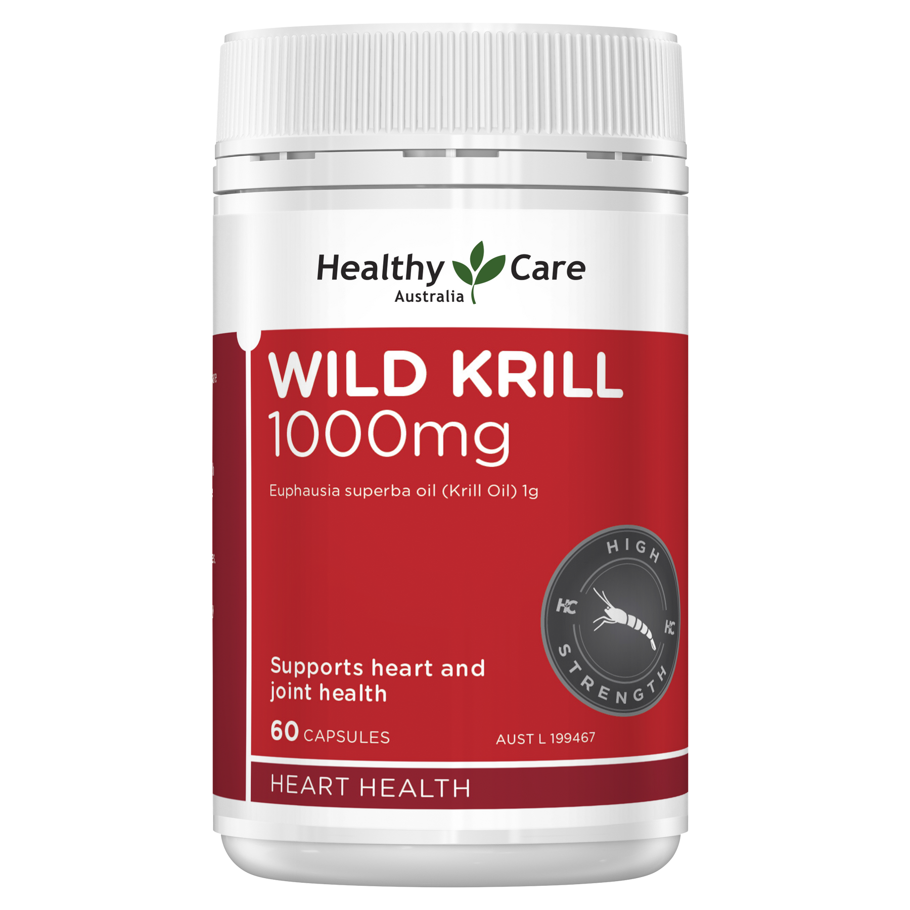 Healthy Care Wild Krill Oil 1000mg - 60 Capsules