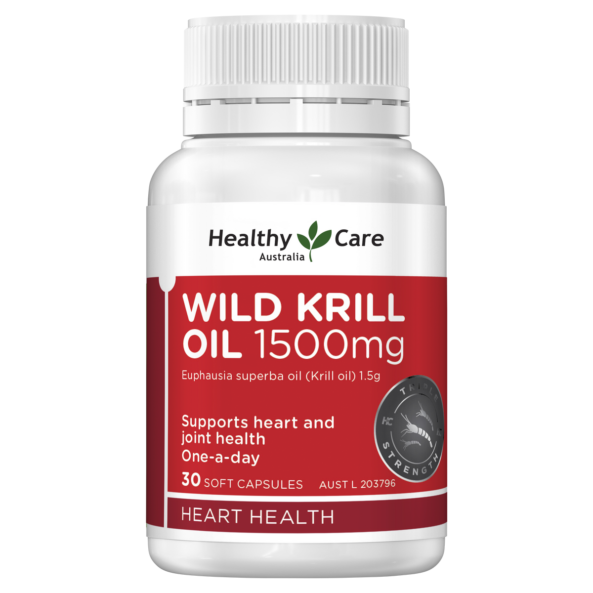 Healthy Care Wild Krill Oil 1500mg 30 Capsules